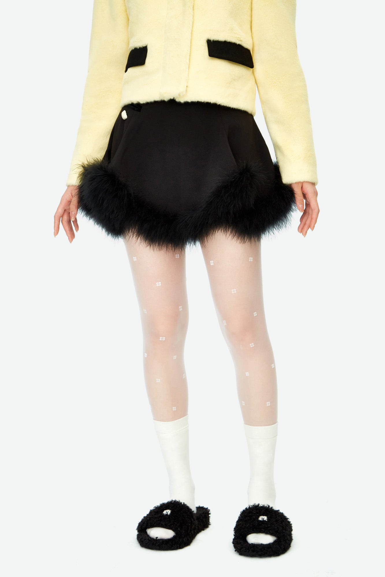 HERLIAN Furry Half Skirt | MADA IN CHINA