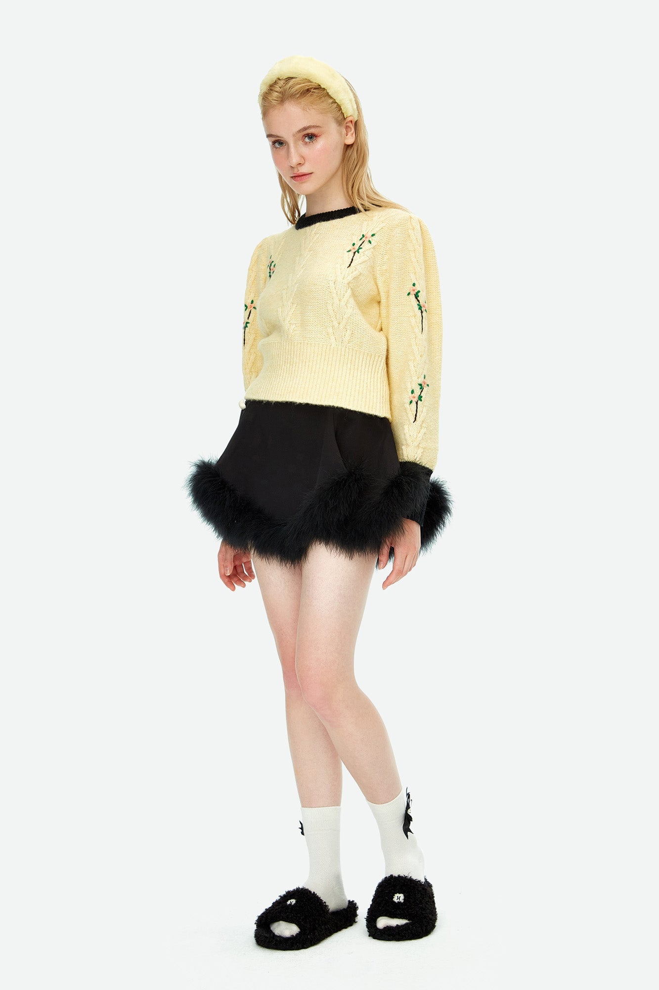 HERLIAN Furry Half Skirt | MADA IN CHINA