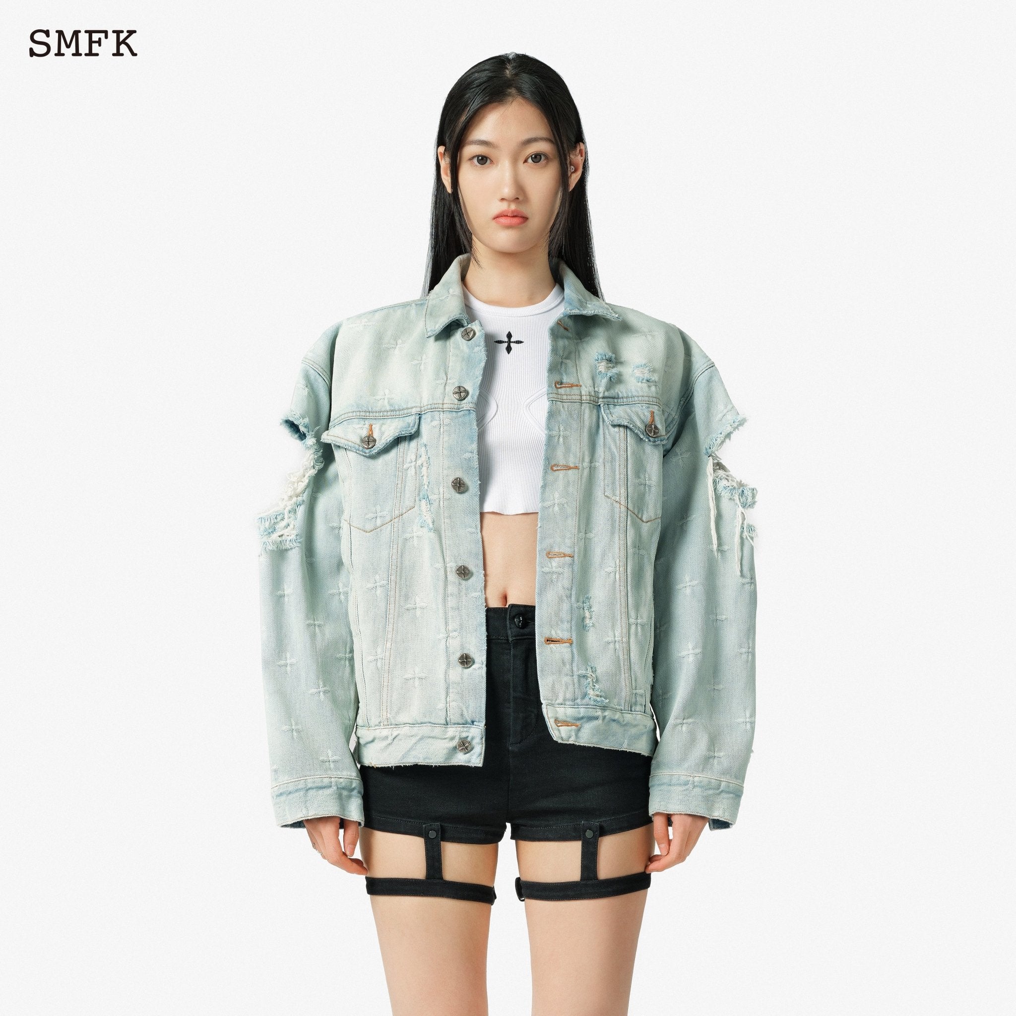 SMFK Garden Contoured Denim Jacket | MADA IN CHINA