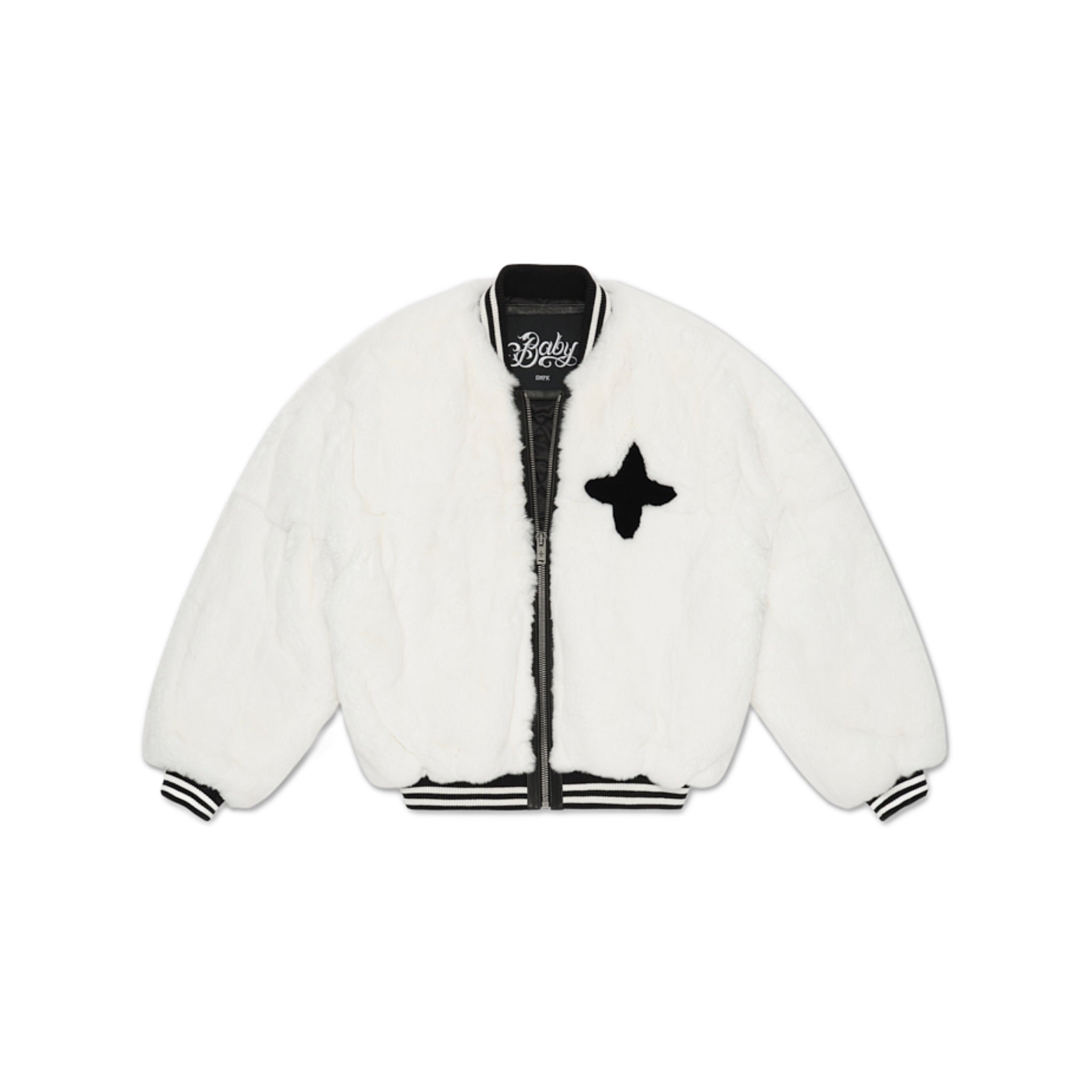 SMFK Gemini Fur Aviator Jacket White | MADA IN CHINA