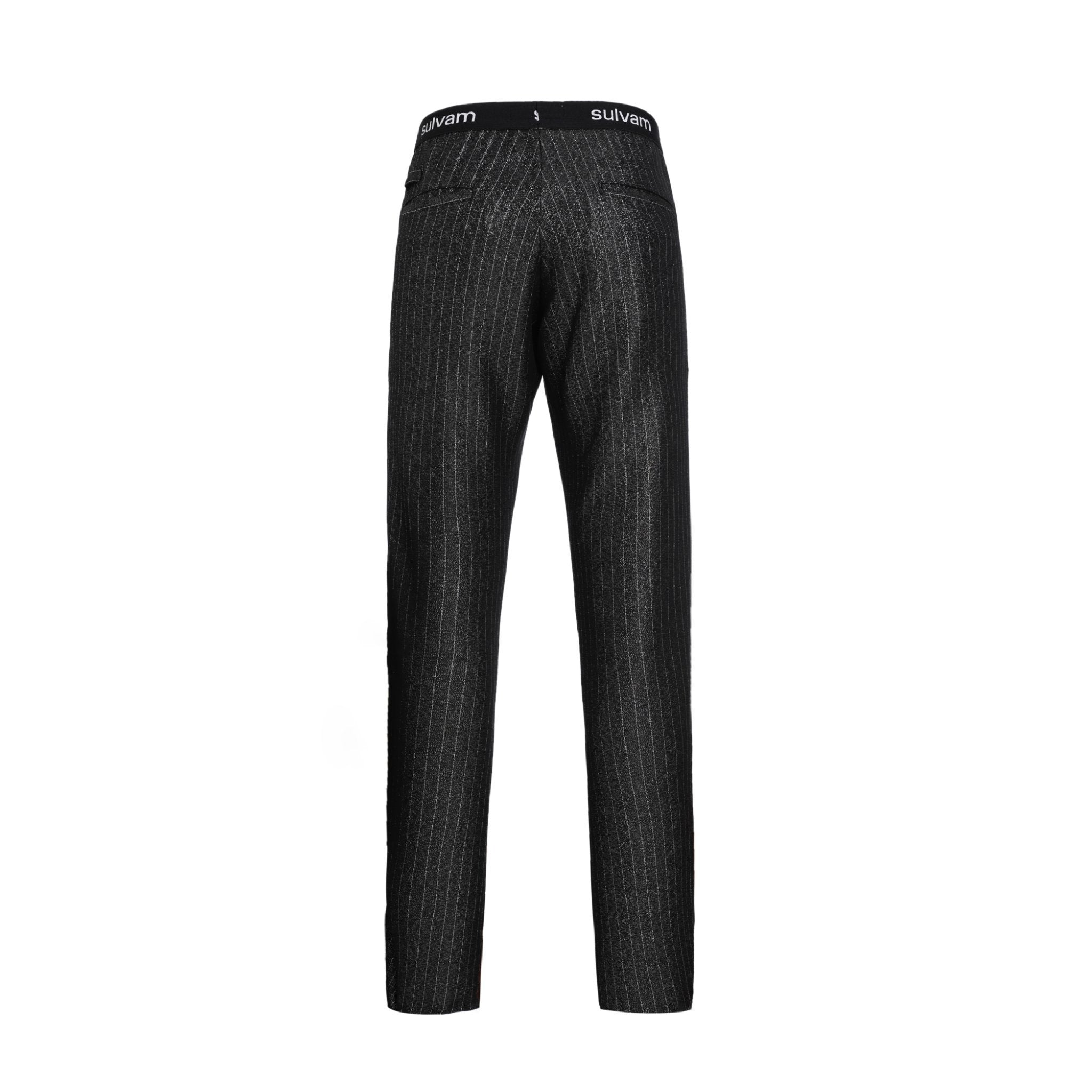 SULVAM Glitter Stripe Slim Pants | MADA IN CHINA