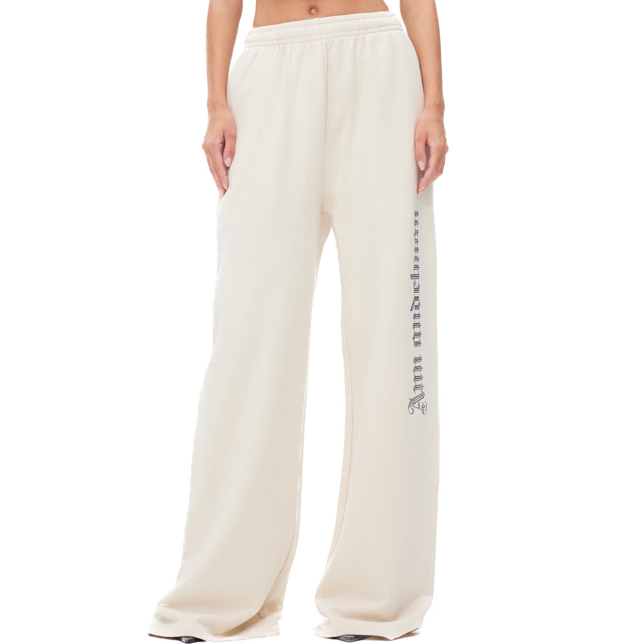 ANN ANDELMAN Gothic Crystal Long Pants White | MADA IN CHINA