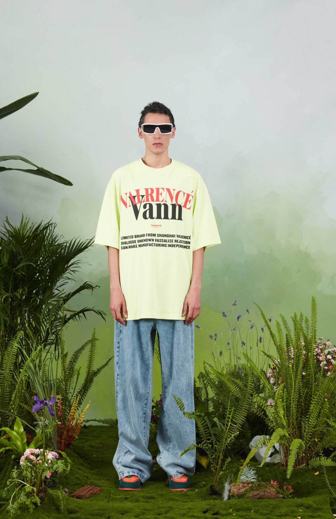 VANN VALRENCÉ Green 22SS Version Loose T-shirt | MADA IN CHINA