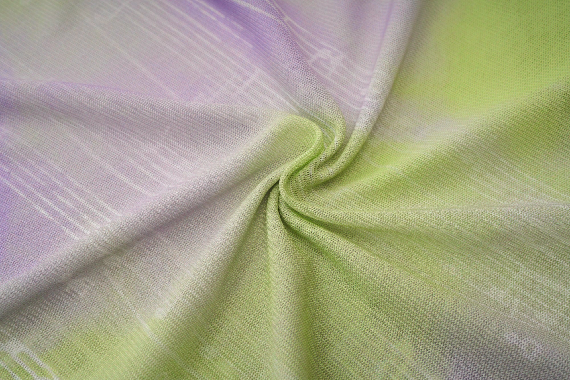 ARTE PURA Green and Lavender Elastic Gauze Base | MADA IN CHINA