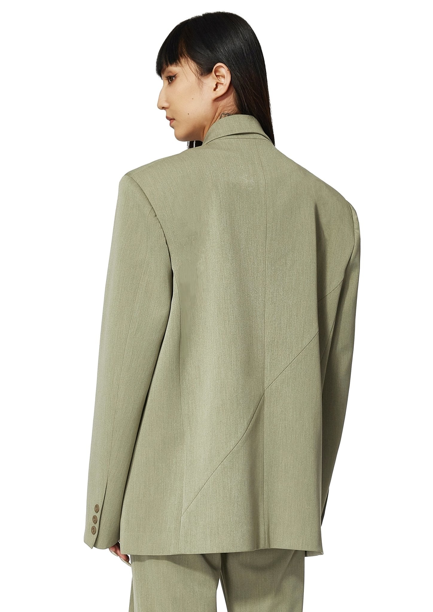 MARRKNULL Green Double Wear Blazer Jacket | MADA IN CHINA