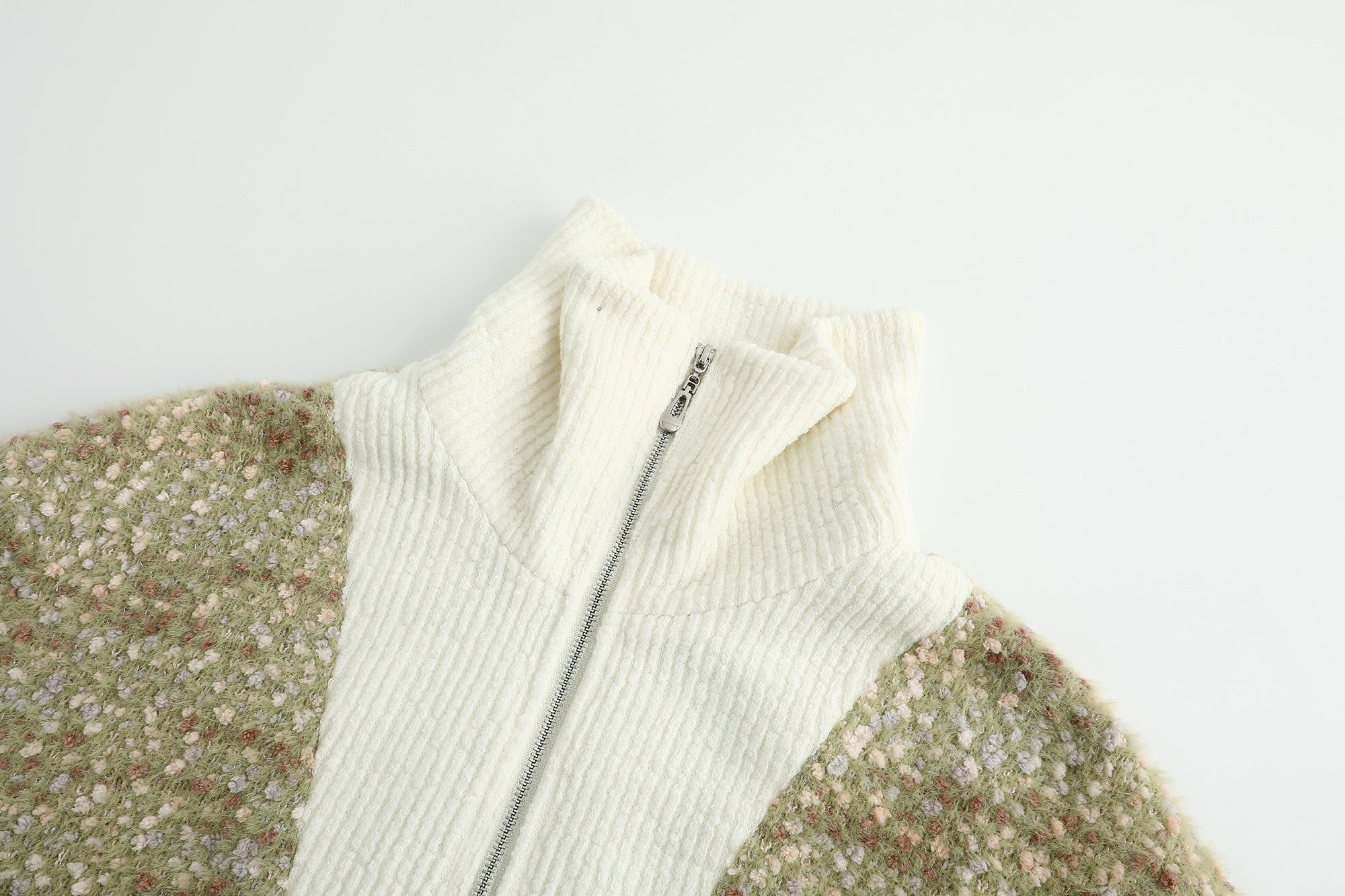 Alexia Sandra Green Knitted Cardigan Polo | MADA IN CHINA