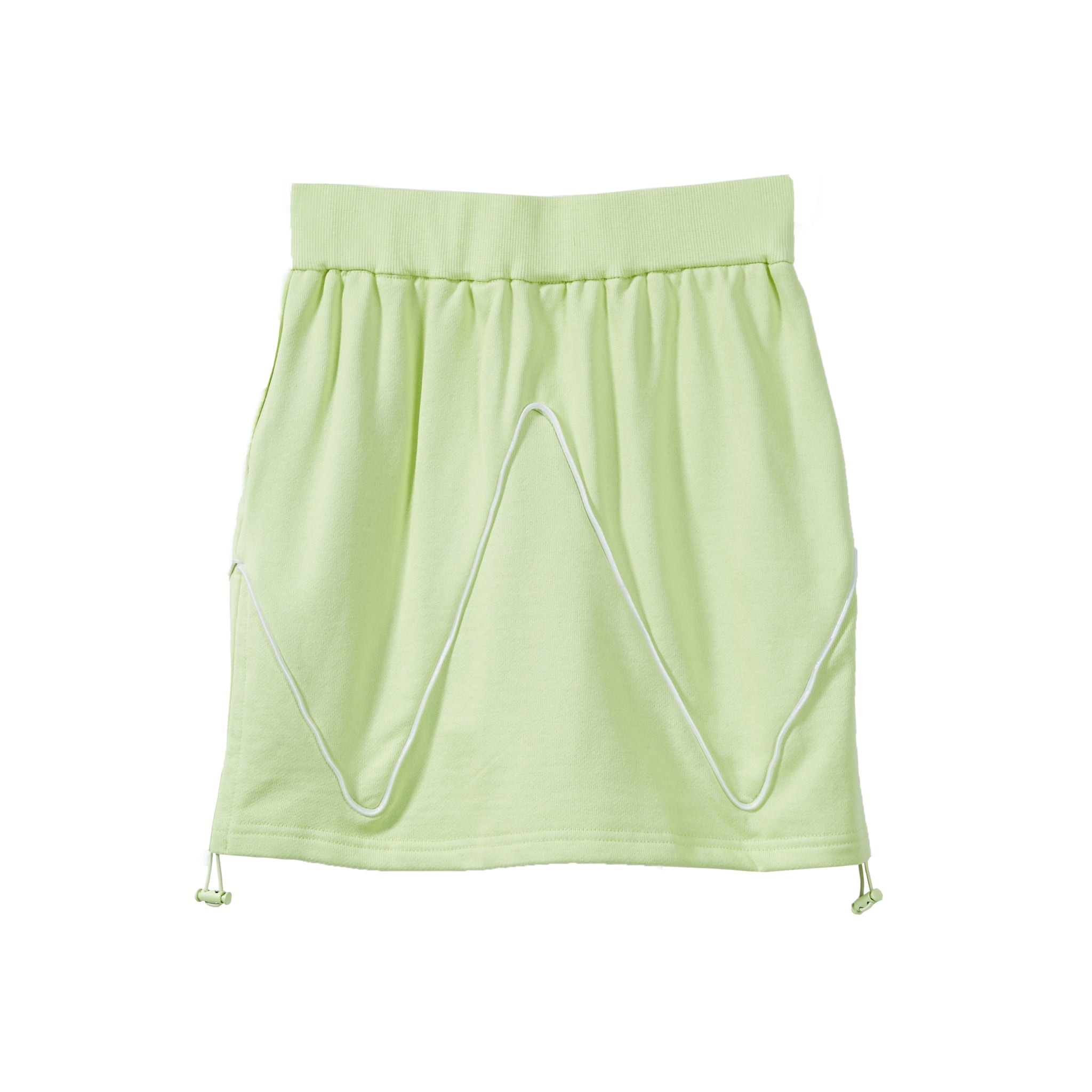 VANN VALRENCÉ Green Women Knitted Hip Wrap Skirt | MADA IN CHINA