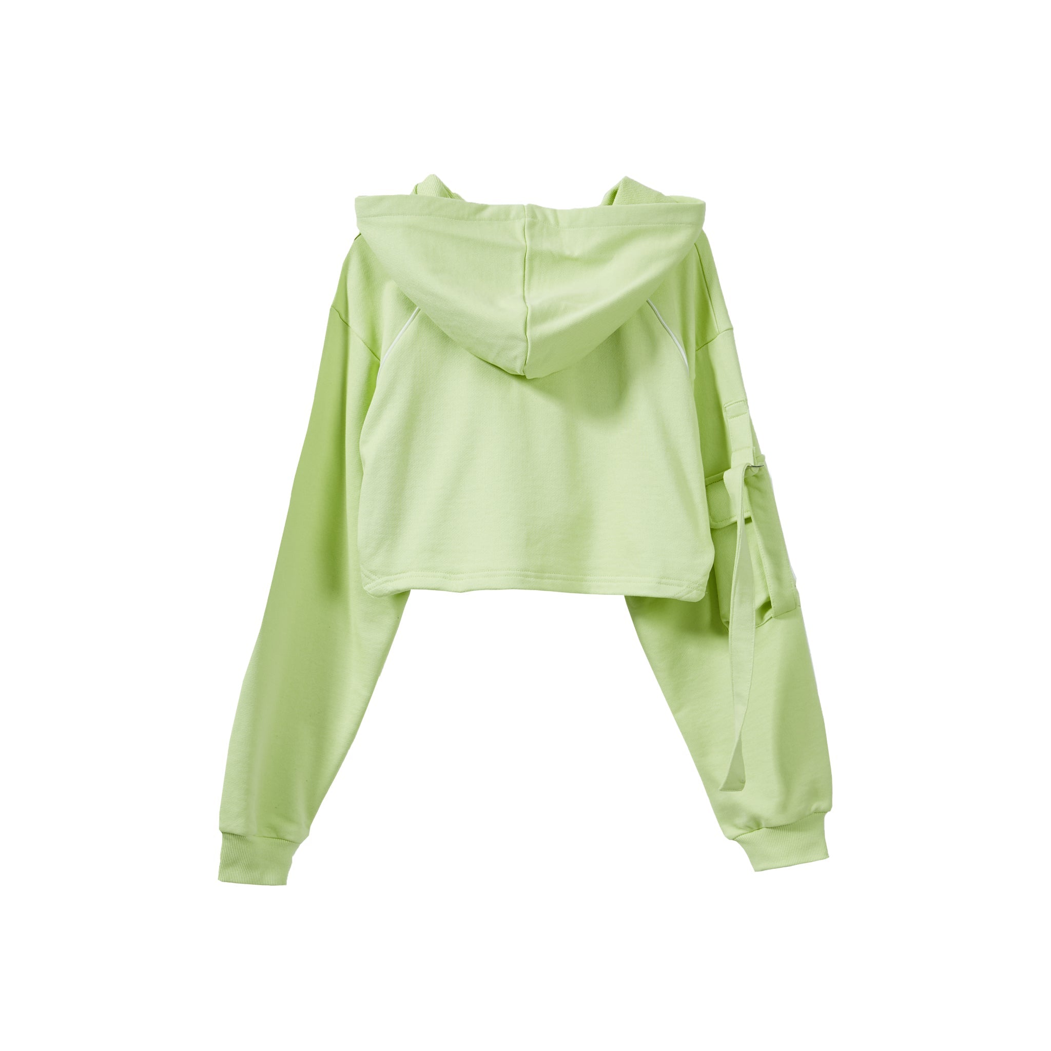 VANN VALRENCÉ Green Women Short Hoodie | MADA IN CHINA