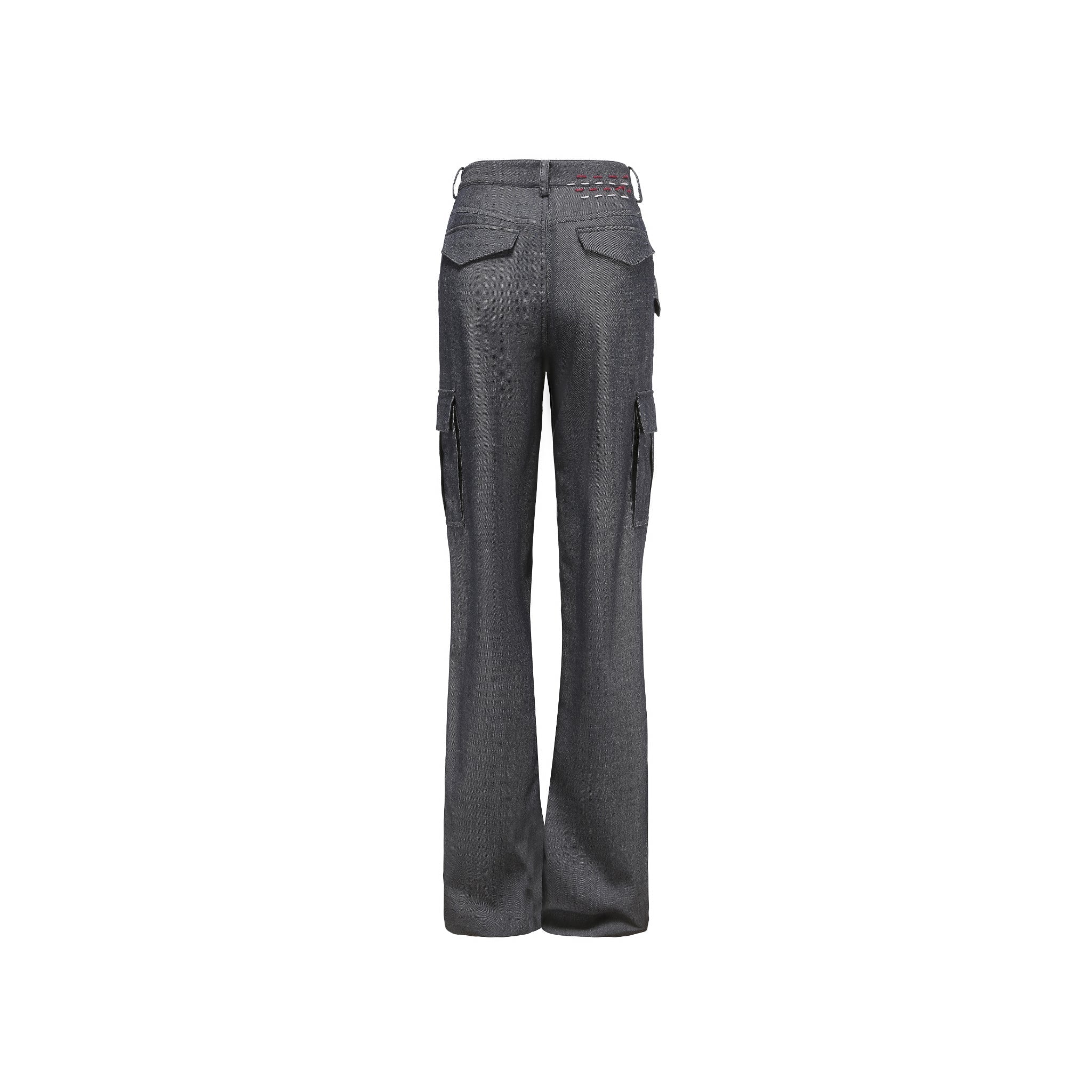 CPLUS SERIES Grey Cargo Straight Pants | MADA IN CHINA