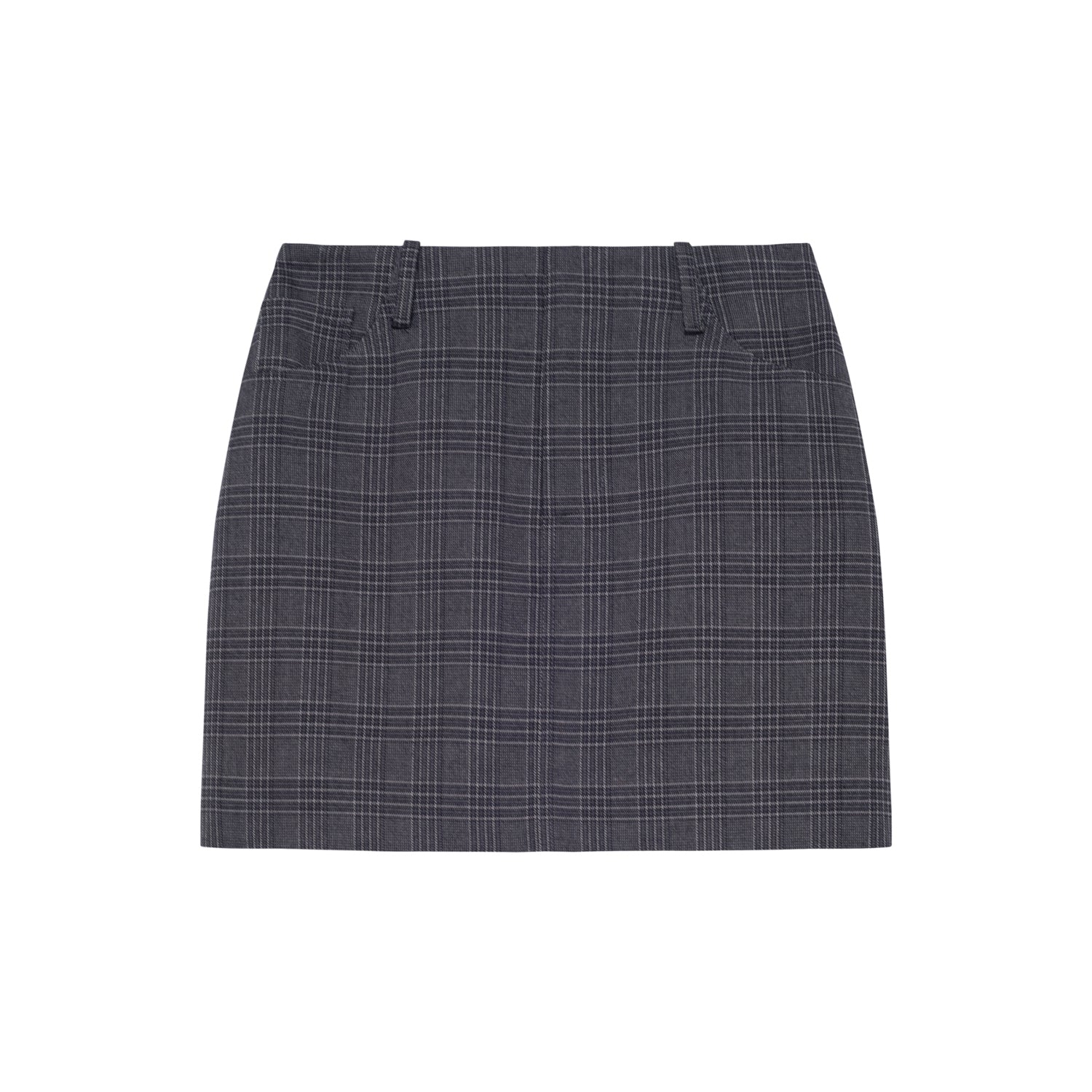 SOMESOWE Grey Checkered Skirt | MADA IN CHINA