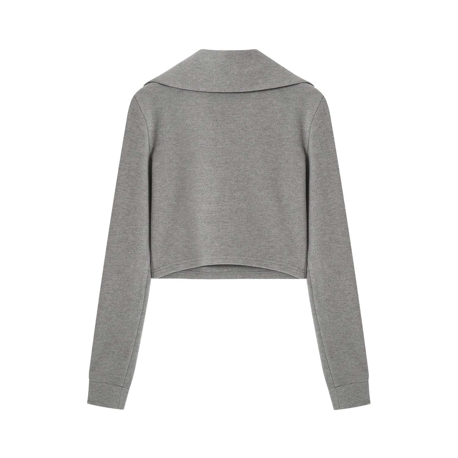 SOMESOWE Grey Large Collar T-shirt | MADA IN CHINA