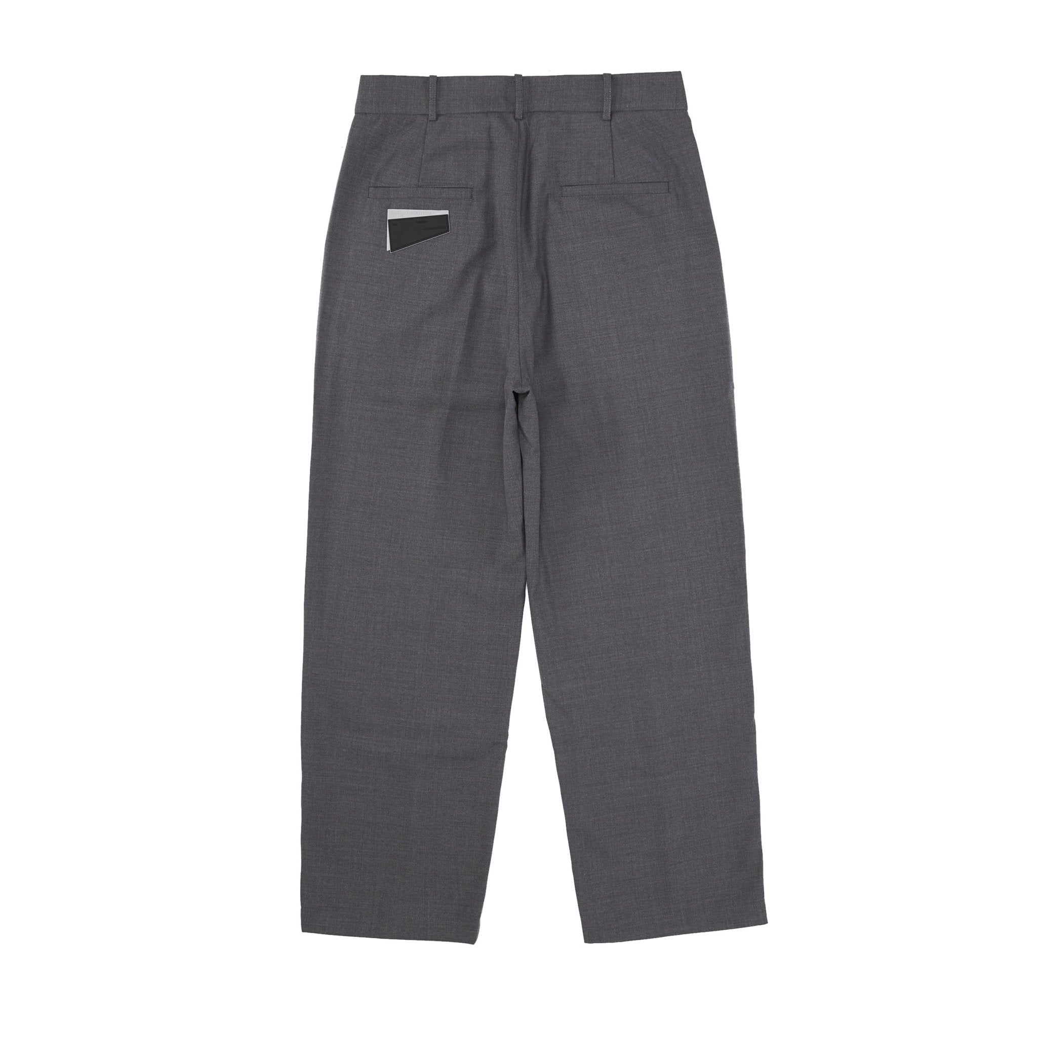 ROARINGWILD Grey Woolen Straight Slacks | MADA IN CHINA