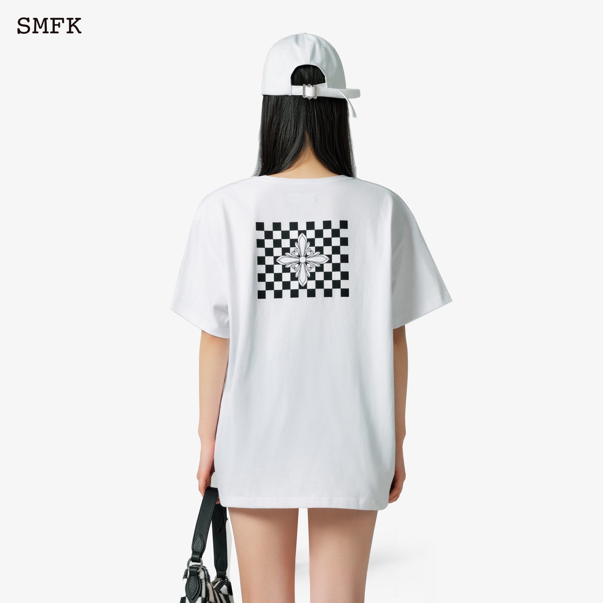 SMFK Grid Black And White Tee | MADA IN CHINA