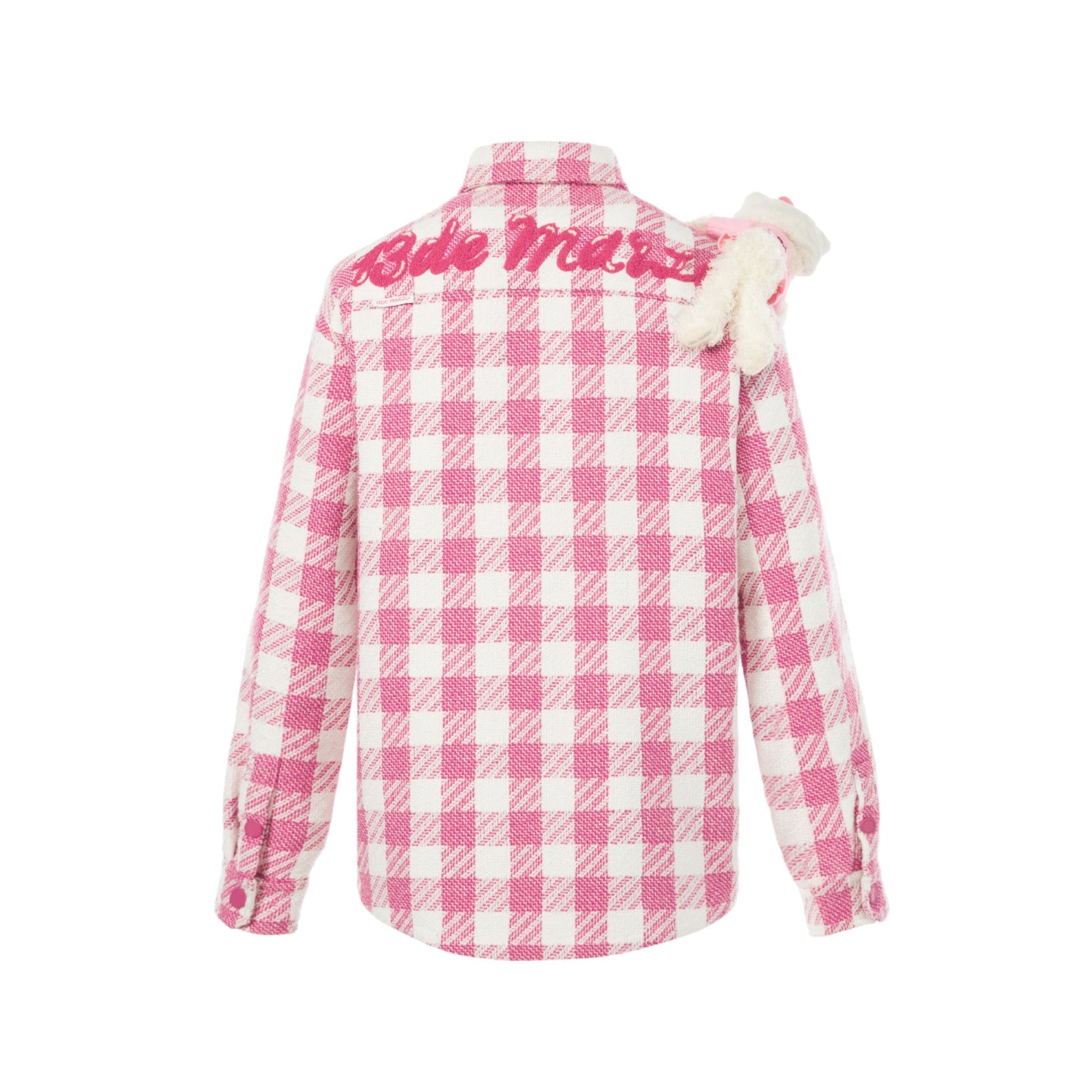 13DE MARZO Hello Kitty Bear Plaid Shirt | MADA IN CHINA