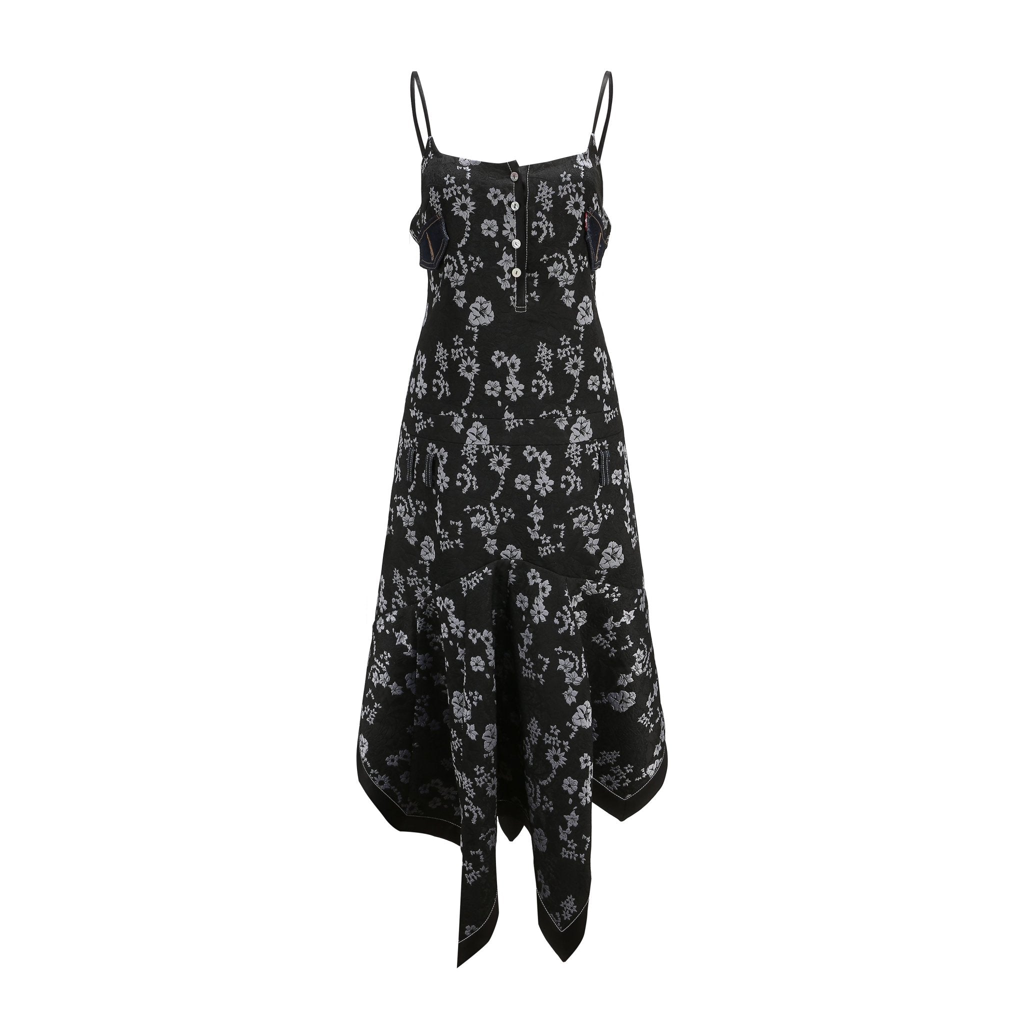 CPLUS SERIES Jacquard Scarf Slip Dress | MADA IN CHINA