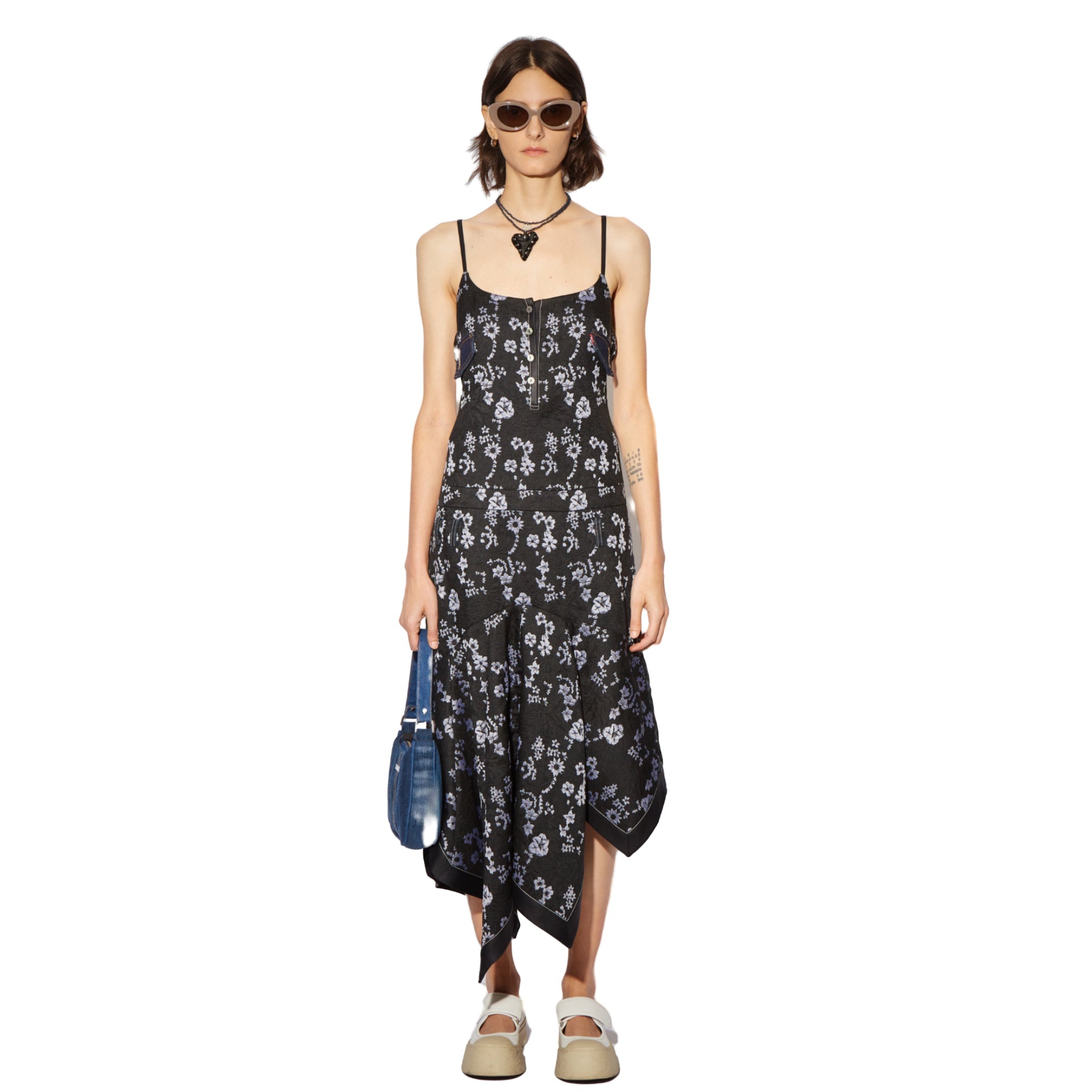 CPLUS SERIES Jacquard Scarf Slip Dress | MADA IN CHINA