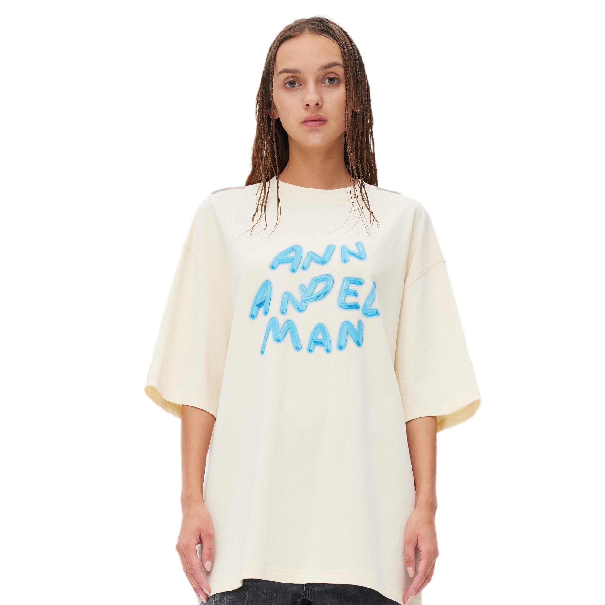 ANN ANDELMAN Jelly Letter T-shirt Beige | MADA IN CHINA