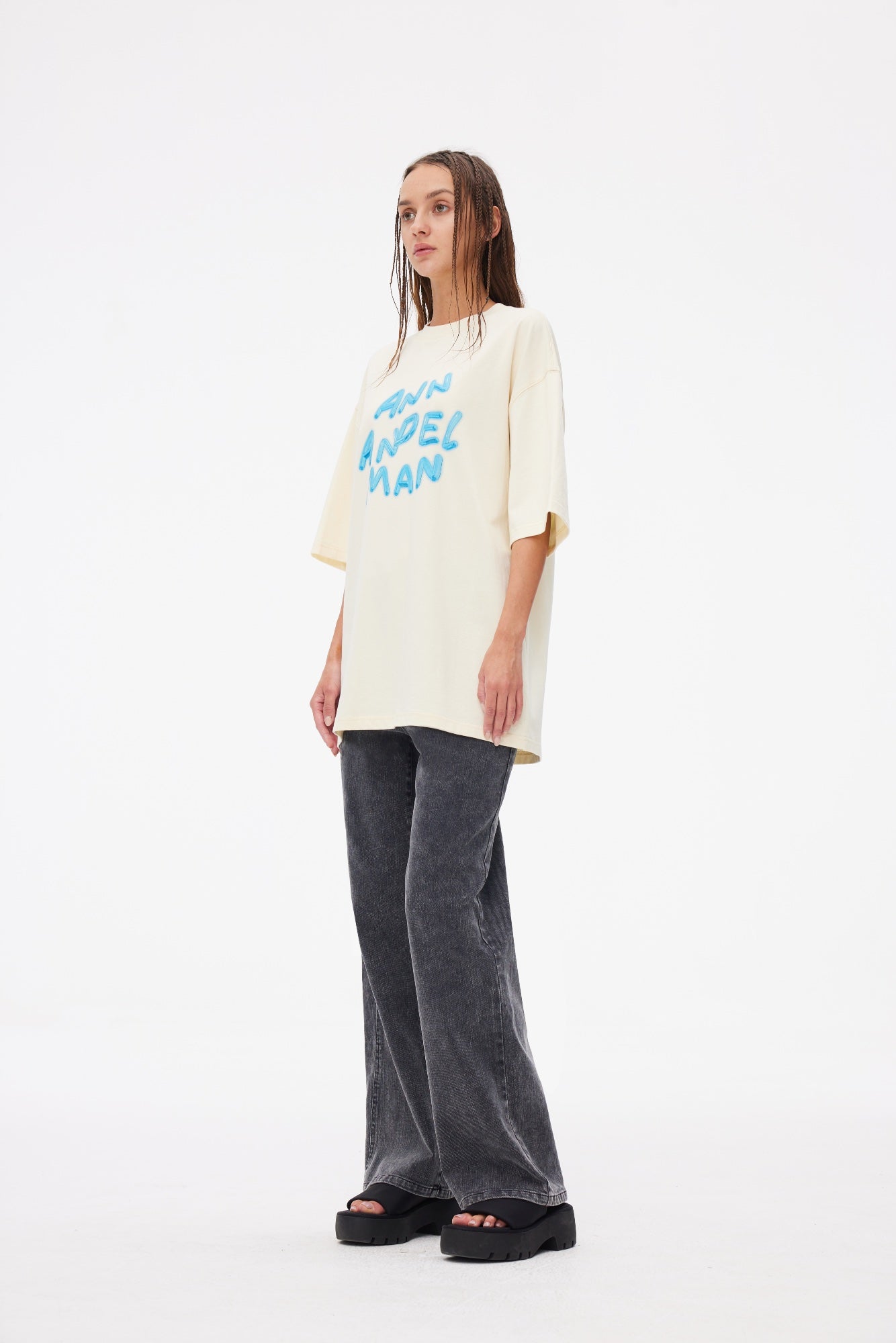 ANN ANDELMAN Jelly Letter T-shirt Beige | MADA IN CHINA