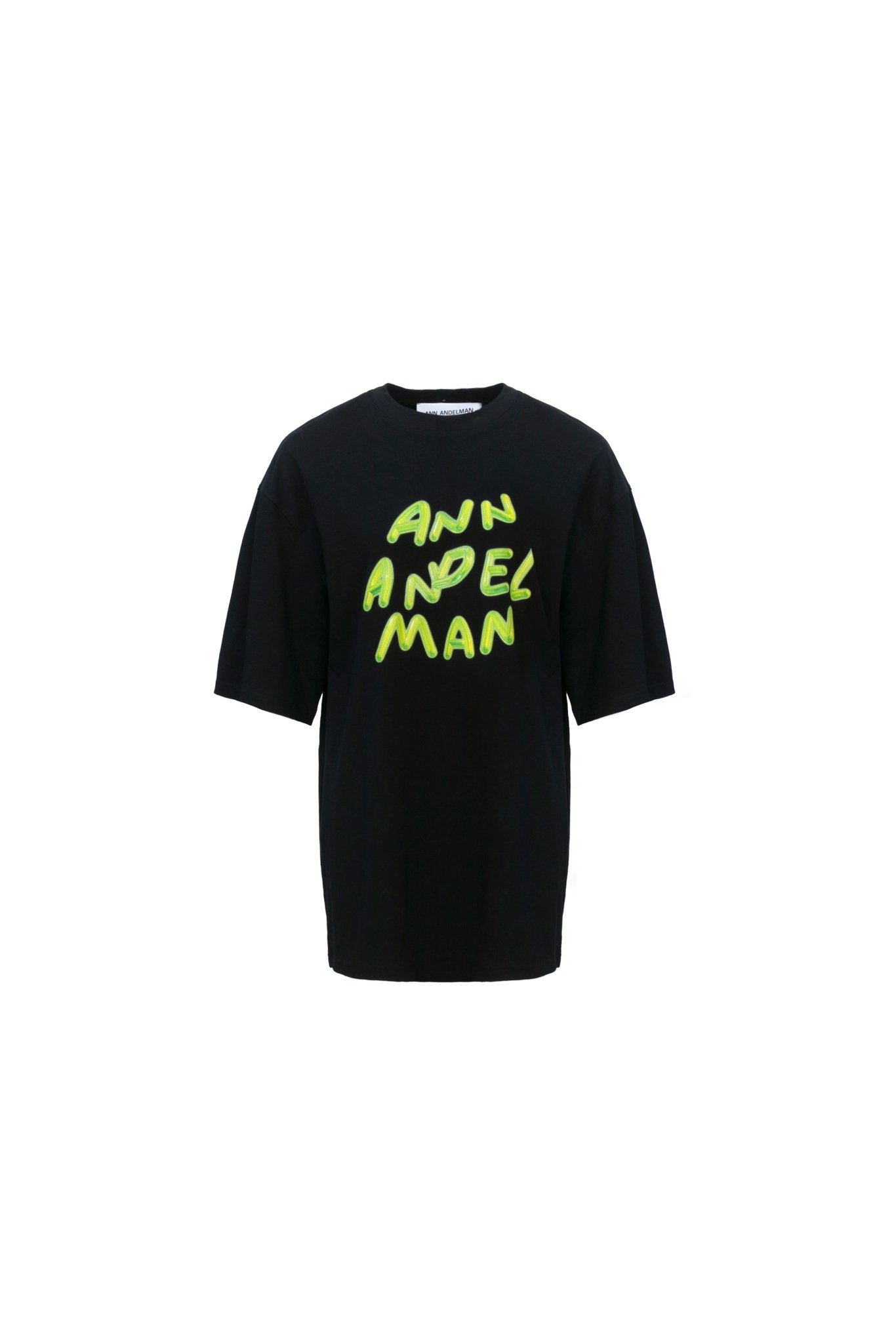 ANN ANDELMAN Jelly Letter T-shirt Black | MADA IN CHINA