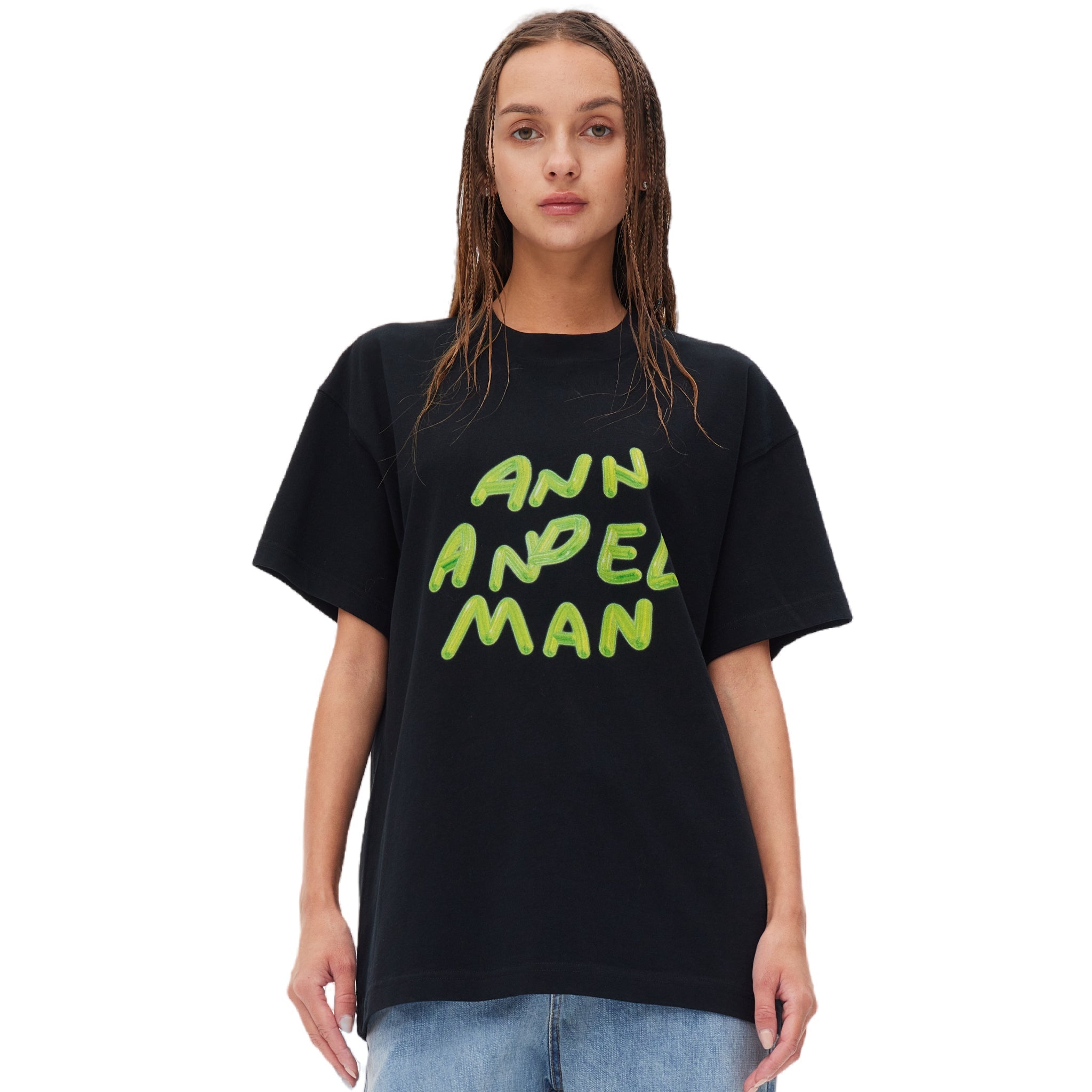 ANN ANDELMAN Jelly Letter T-shirt Black | MADA IN CHINA