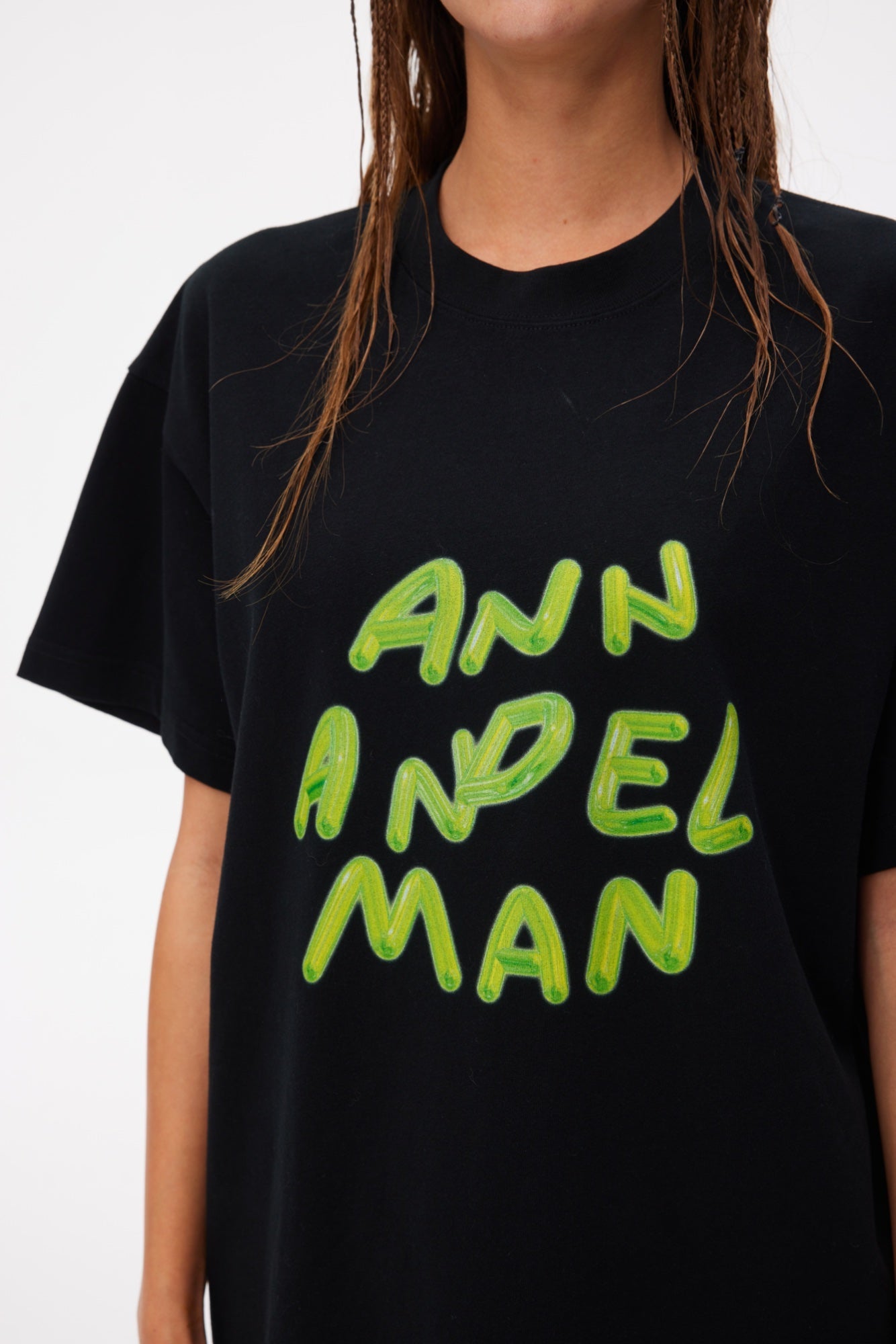 ANN ANDELMAN Jelly Letter T-shirt Black | MADA IN CHINA