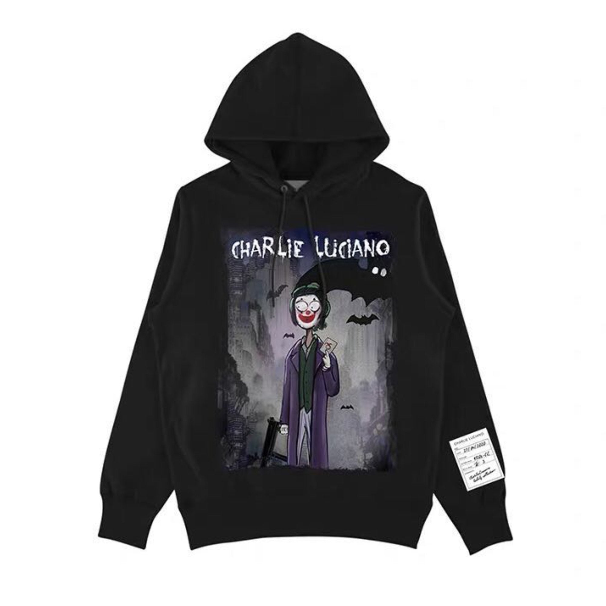 CHARLIE LUCIANO 'Joker' Print Hoodie | MADA IN CHINA