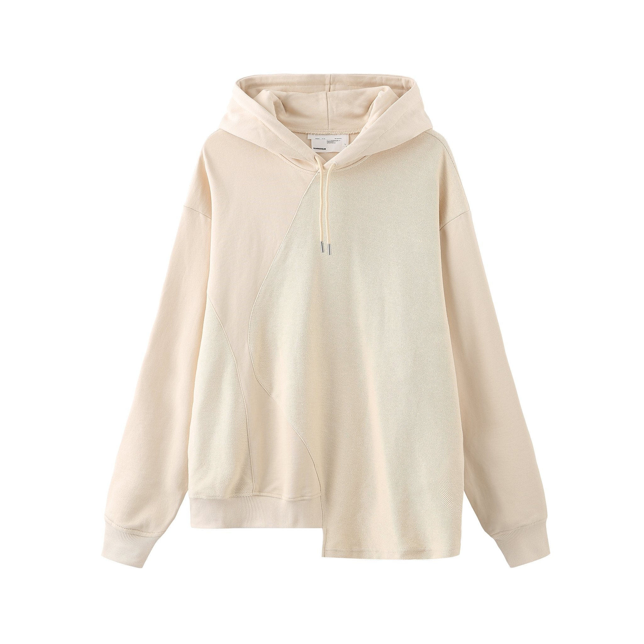 ROARINGWILD Khaki Reverse Patchwork Hoodie | MADA IN CHINA