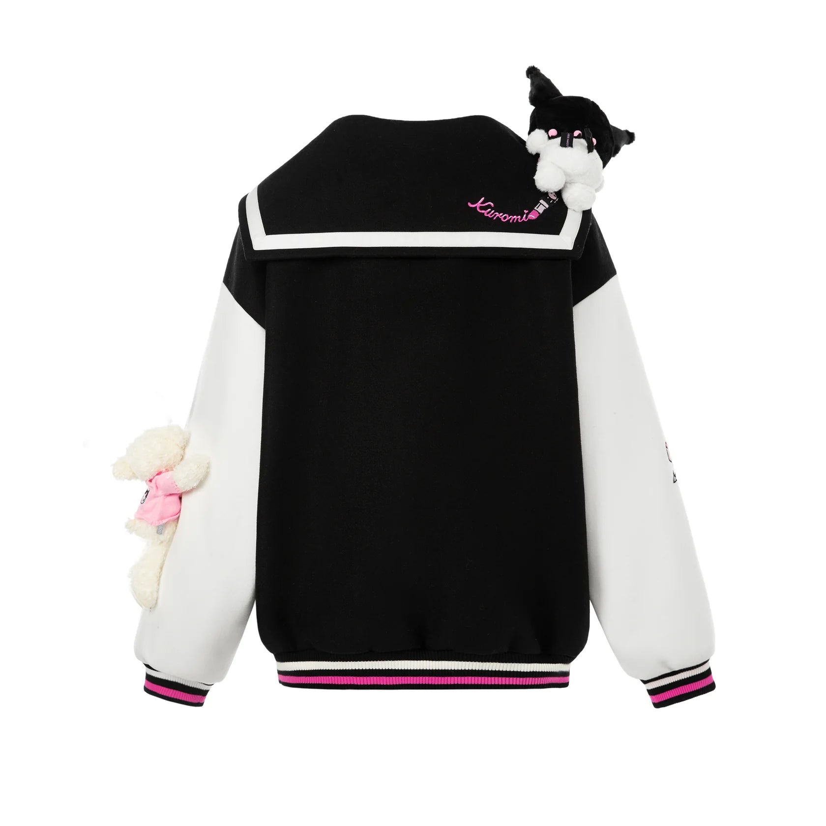 13DE MARZO Kuromi Bear Sailor Baseball Jacket | MADA IN CHINA