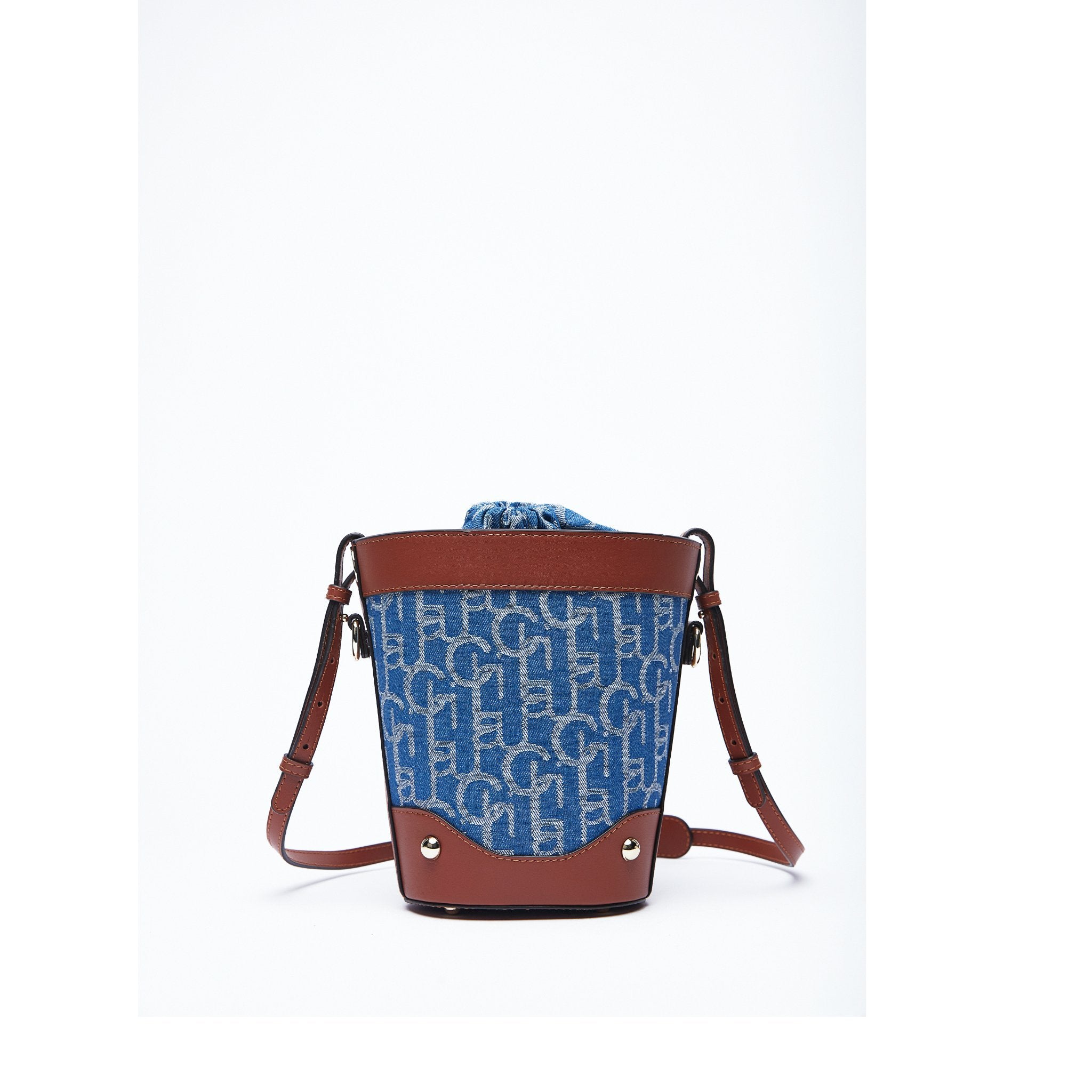 Laurence & Chico Laulau Chichi Denim Medium Potter Bag Light Blue | MADA IN CHINA