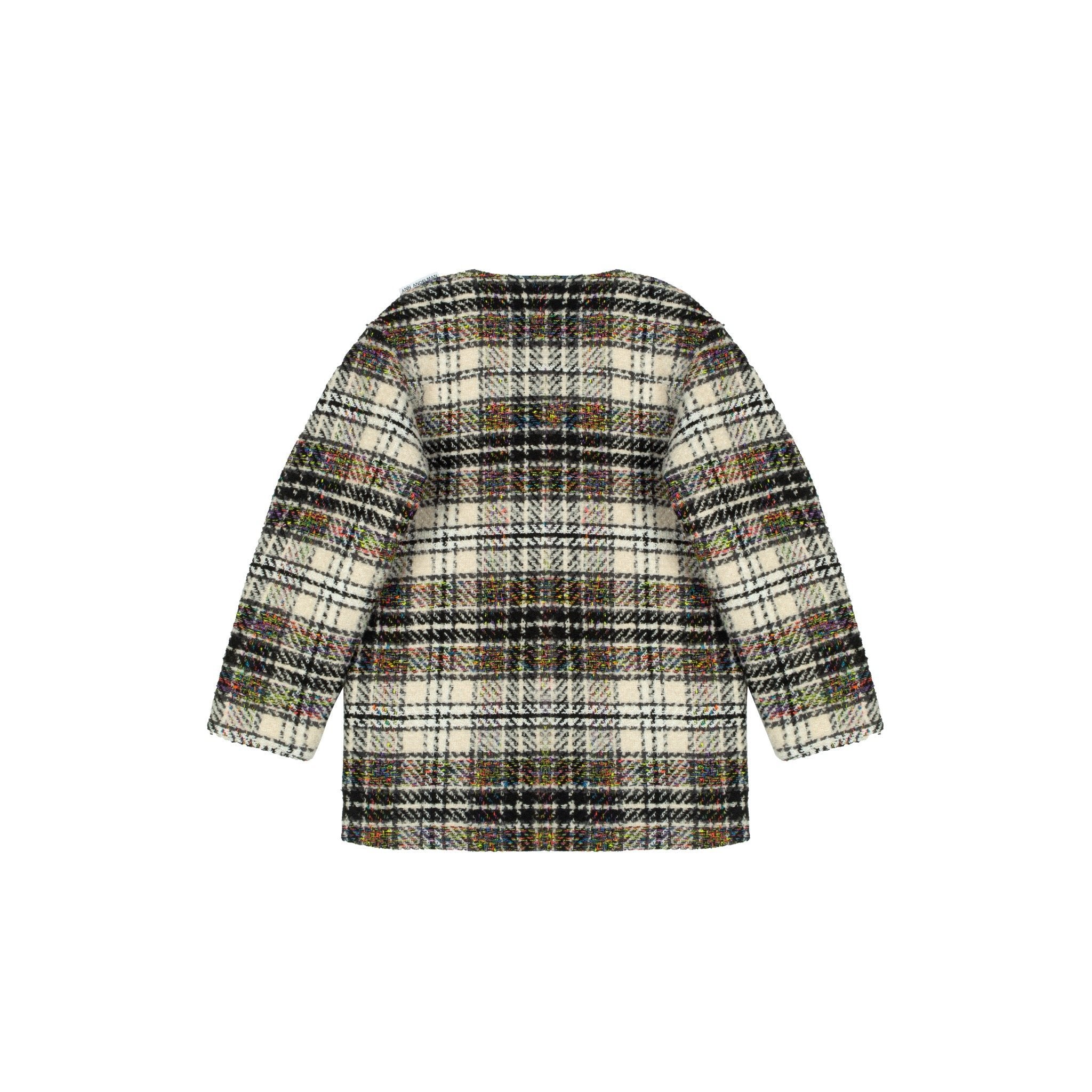 ANN ANDELMAN Light Brown Plaid Oversize Jacket | MADA IN CHINA