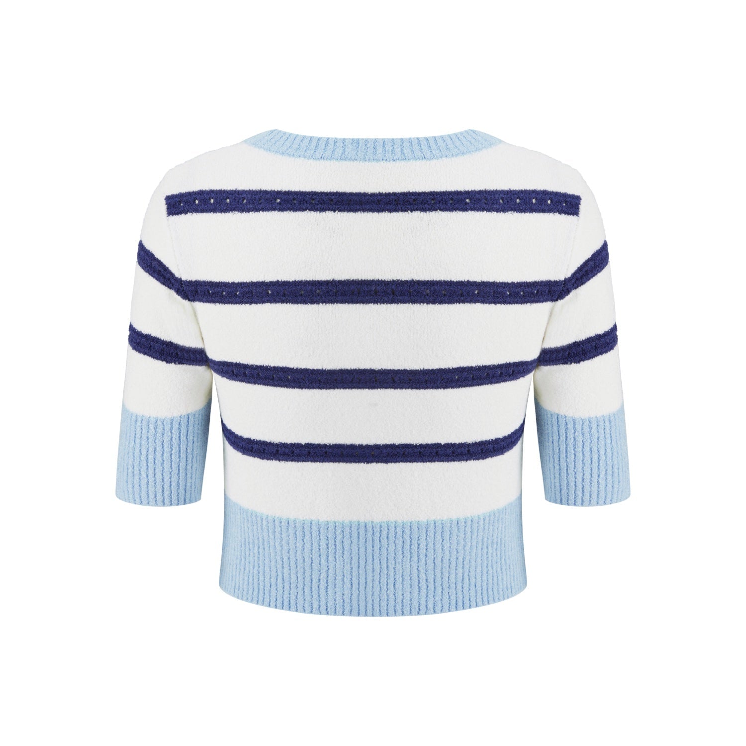 HERLIAN Logo Stripe Knit T-shirt | MADA IN CHINA