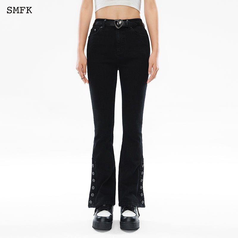 SMFK Mermaid Biker Jeans Black | MADA IN CHINA