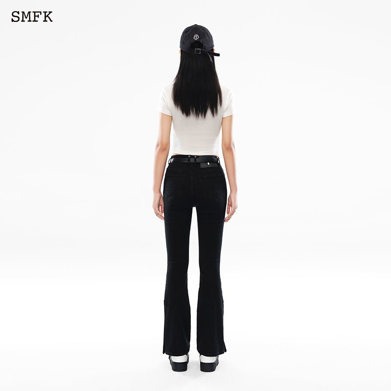 SMFK Mermaid Biker Jeans Black | MADA IN CHINA