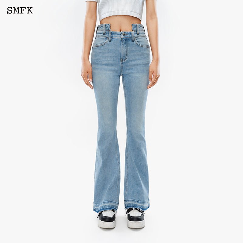 SMFK Mermaid Double Waist Jeans Blue | MADA IN CHINA