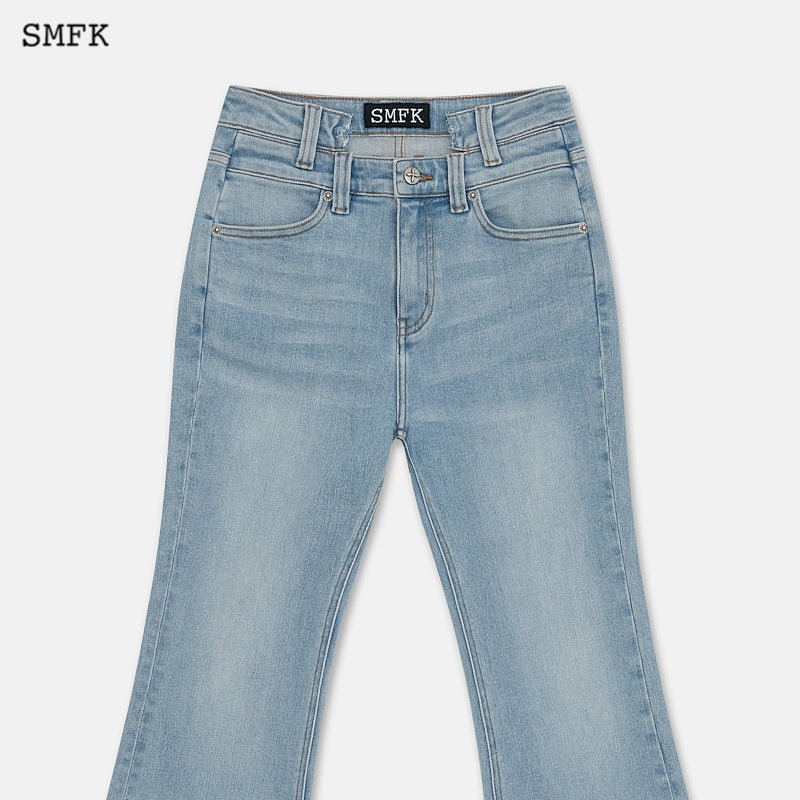 SMFK Mermaid Double Waist Jeans Blue | MADA IN CHINA