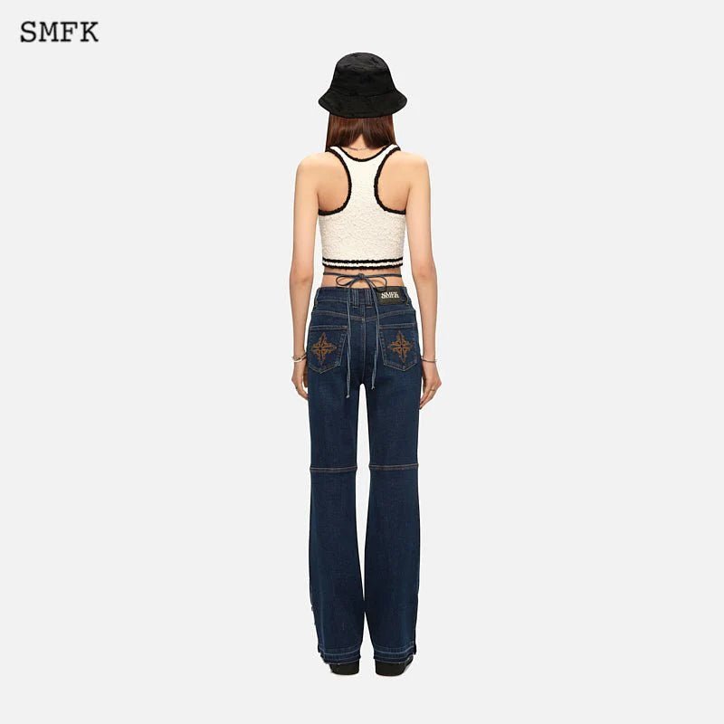 SMFK Mermaid Retro Ballroom Jeans Blue | MADA IN CHINA