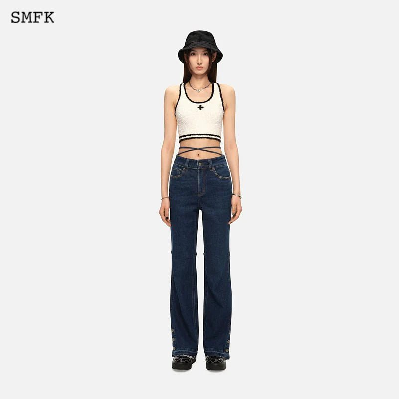 SMFK Mermaid Retro Ballroom Jeans Blue | MADA IN CHINA