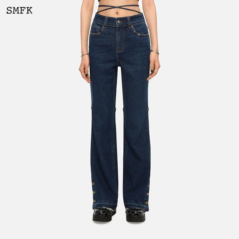 SMFK Mermaid Retro Ballroom Jeans Blue | MADA IN CHINA