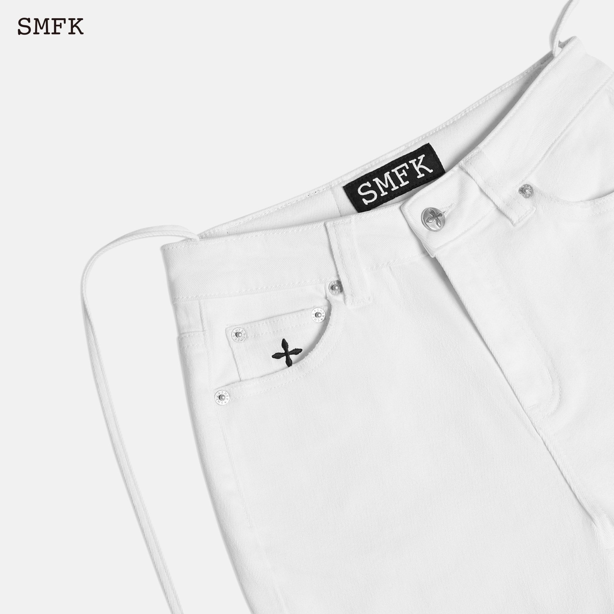 SMFK Mermaid Skinny Jeans Sky White | MADA IN CHINA