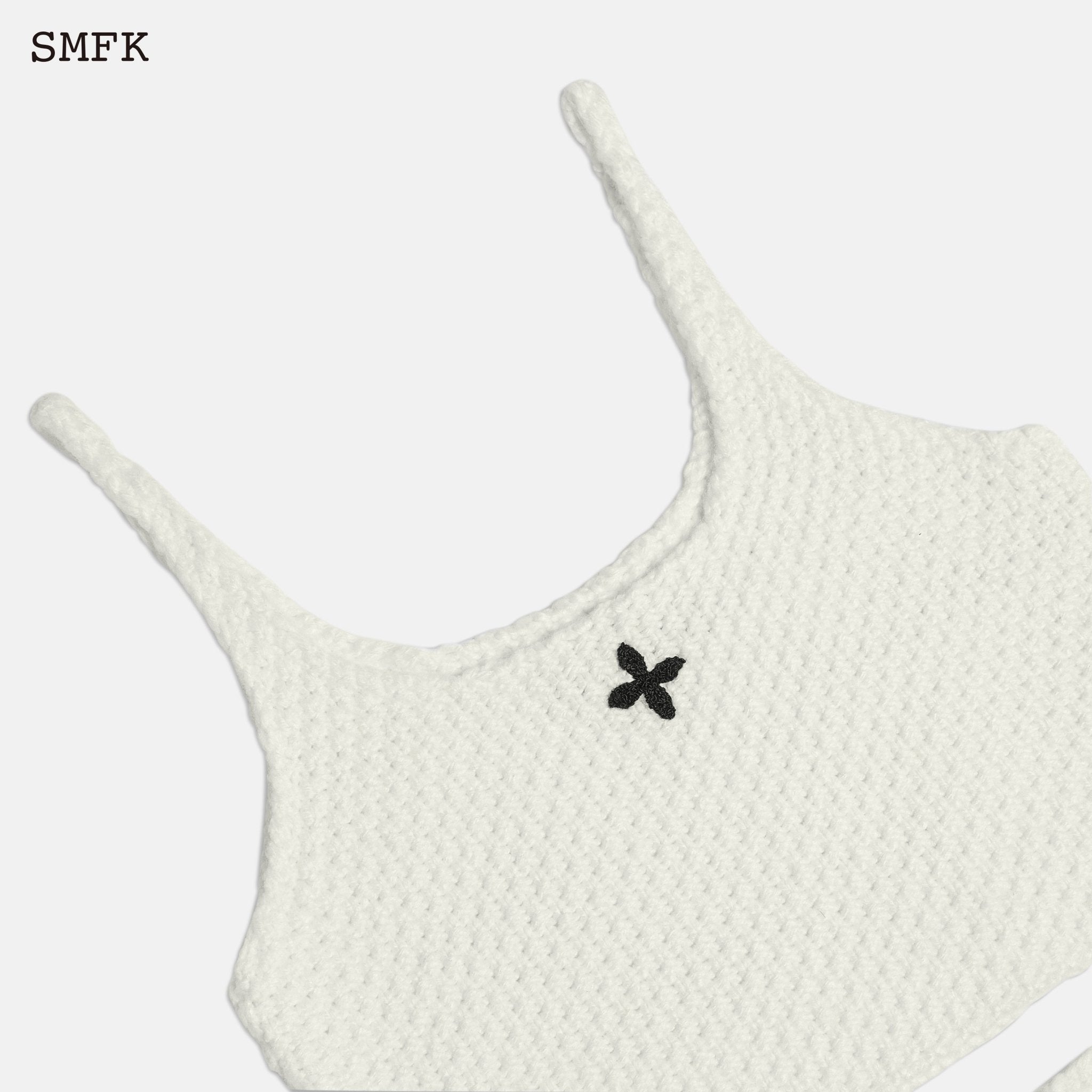 SMFK Mermaid Wool Knit Vest Sky White | MADA IN CHINA