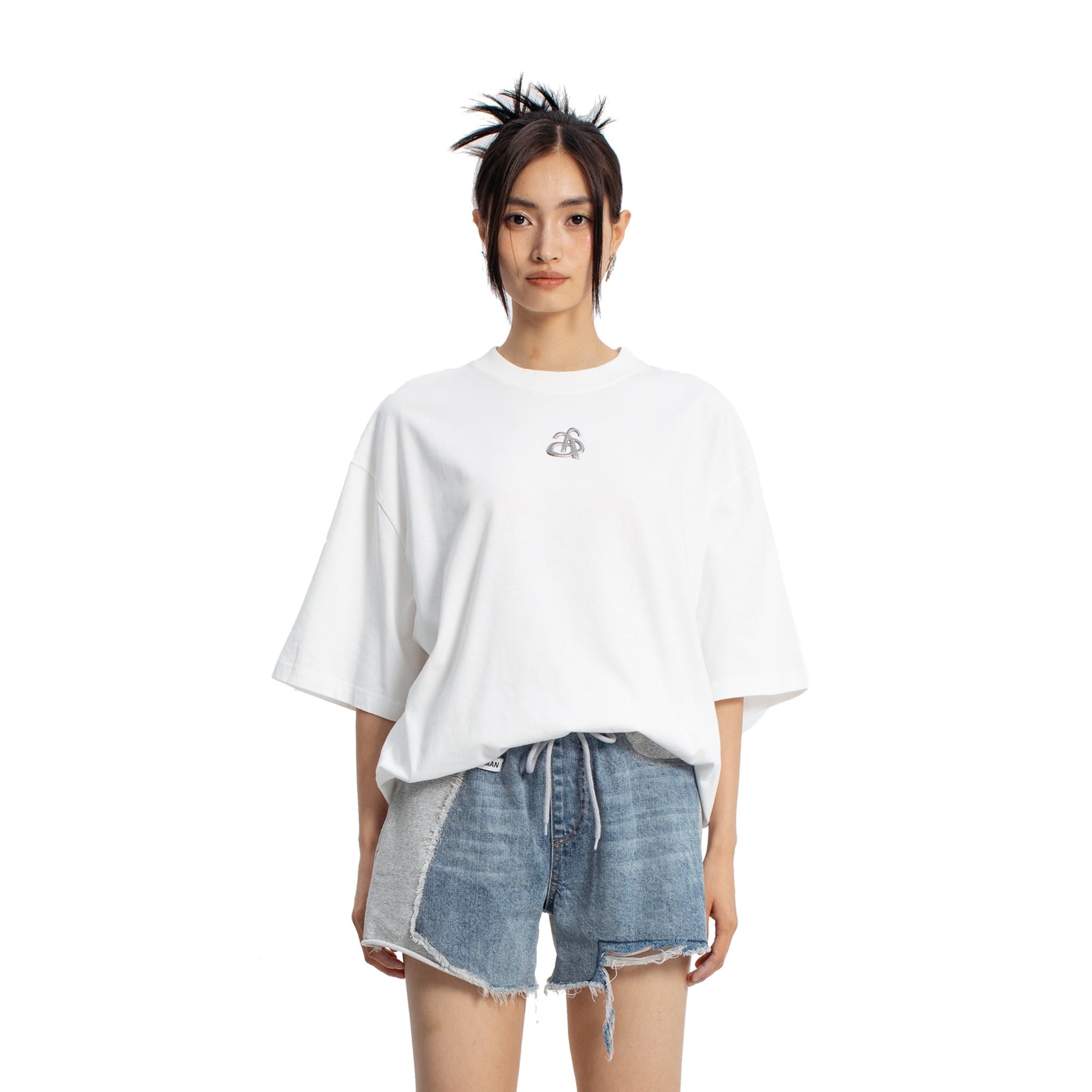 ANN ANDELMAN Metal Logo Loose Tee | MADA IN CHINA