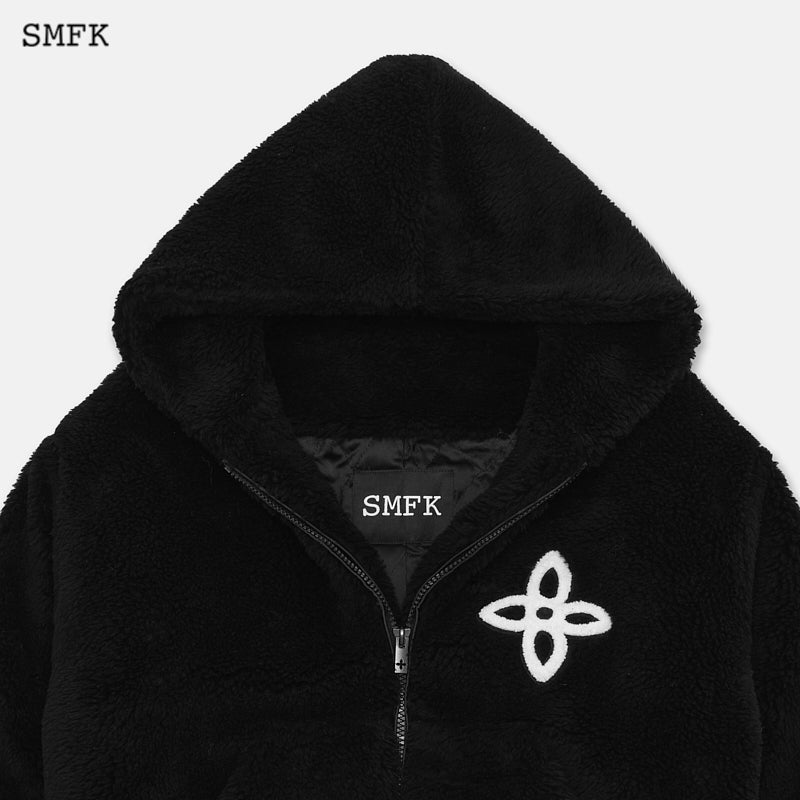 SMFK Midnight Flower Campus Fleece Hoodie | MADA IN CHINA