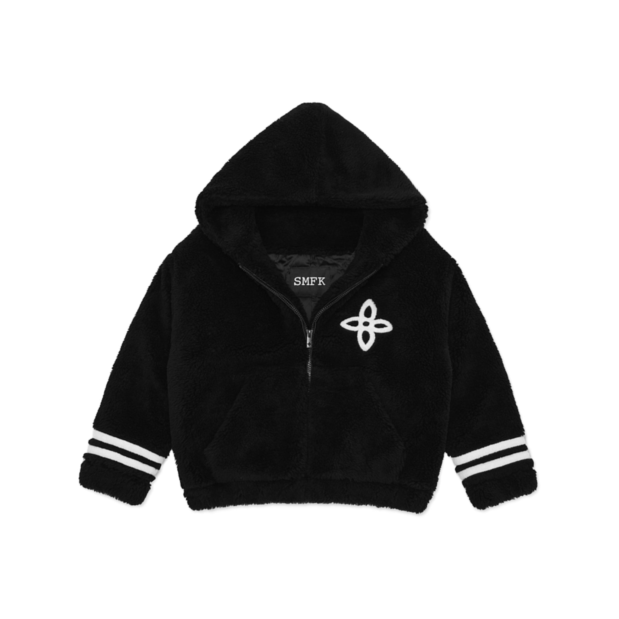 SMFK Midnight Flower Campus Fleece Hoodie | MADA IN CHINA