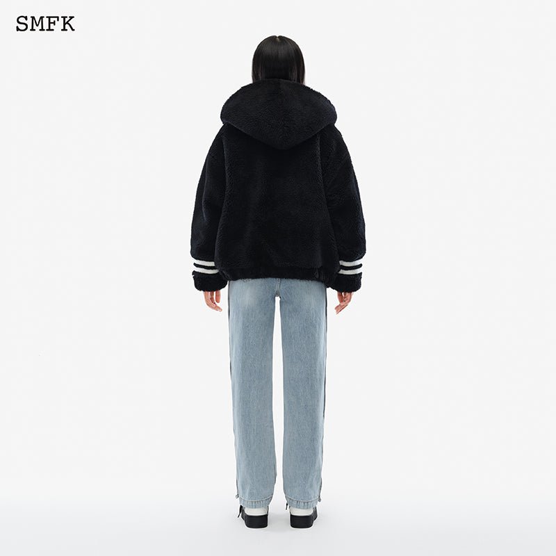 SMFK Midnight Flower Campus Fleece Hoodie | MADA IN CHINA