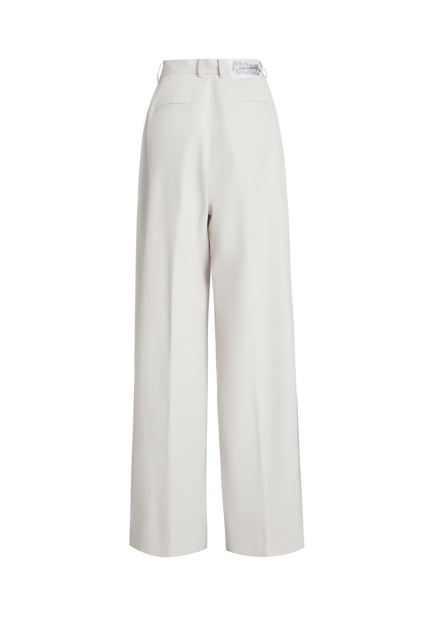 MARK GONG Milky White Fine Cut Pants | MADA IN CHINA