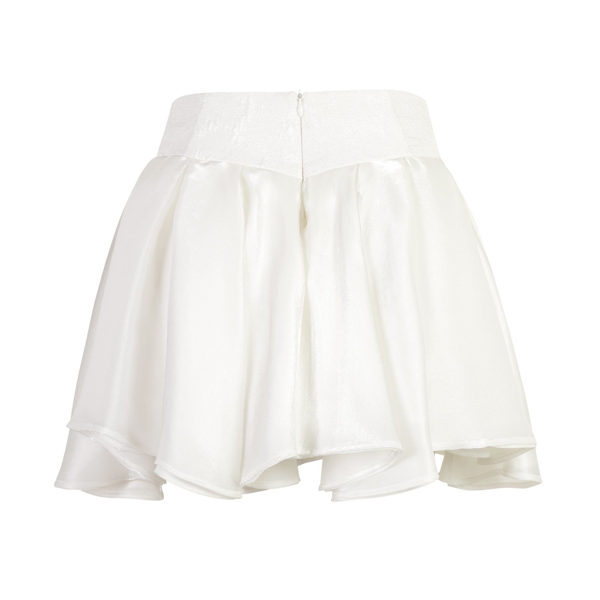 THREE QUARTERS Mini Skirt White | MADA IN CHINA