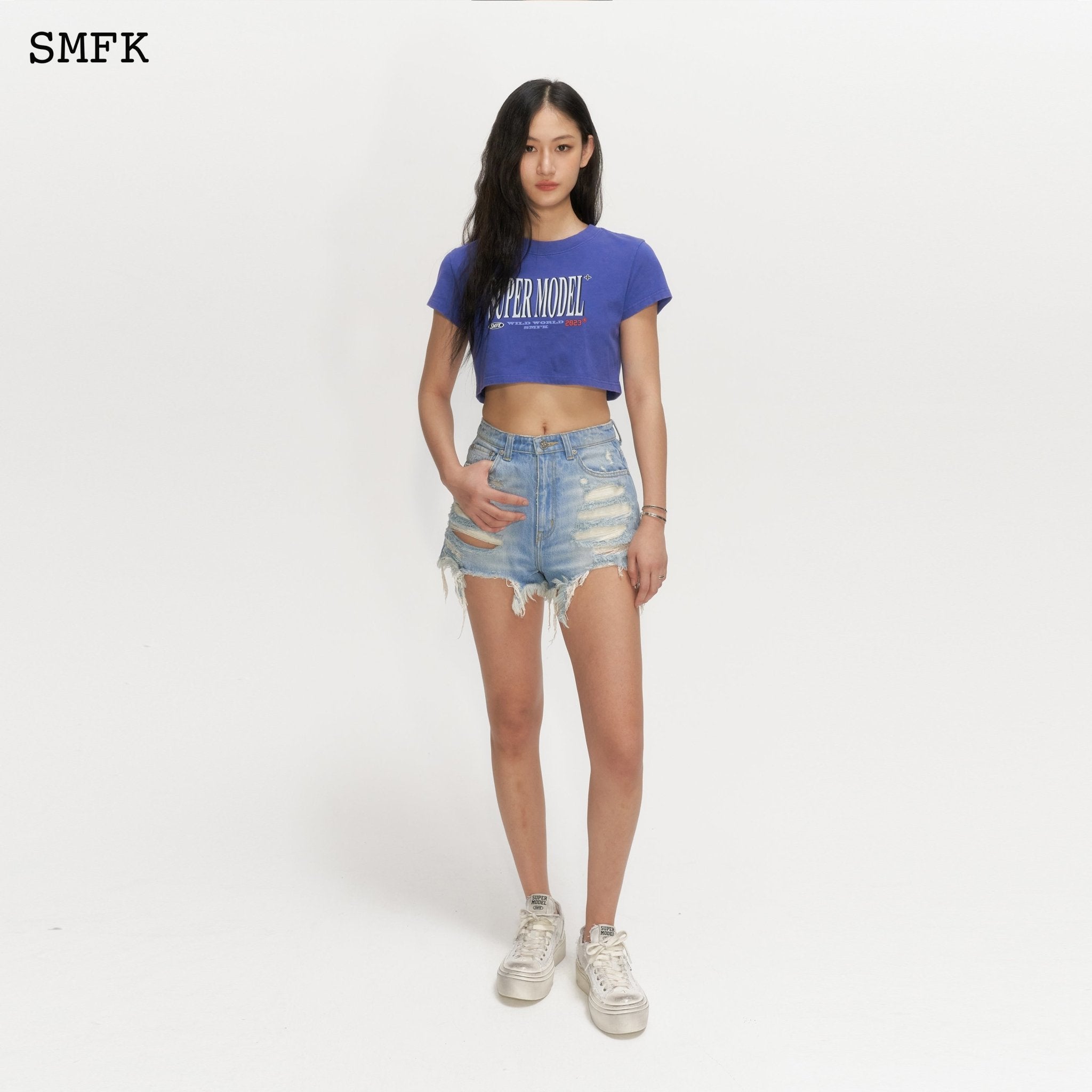 SMFK Model Navy Short T-shirt | MADA IN CHINA