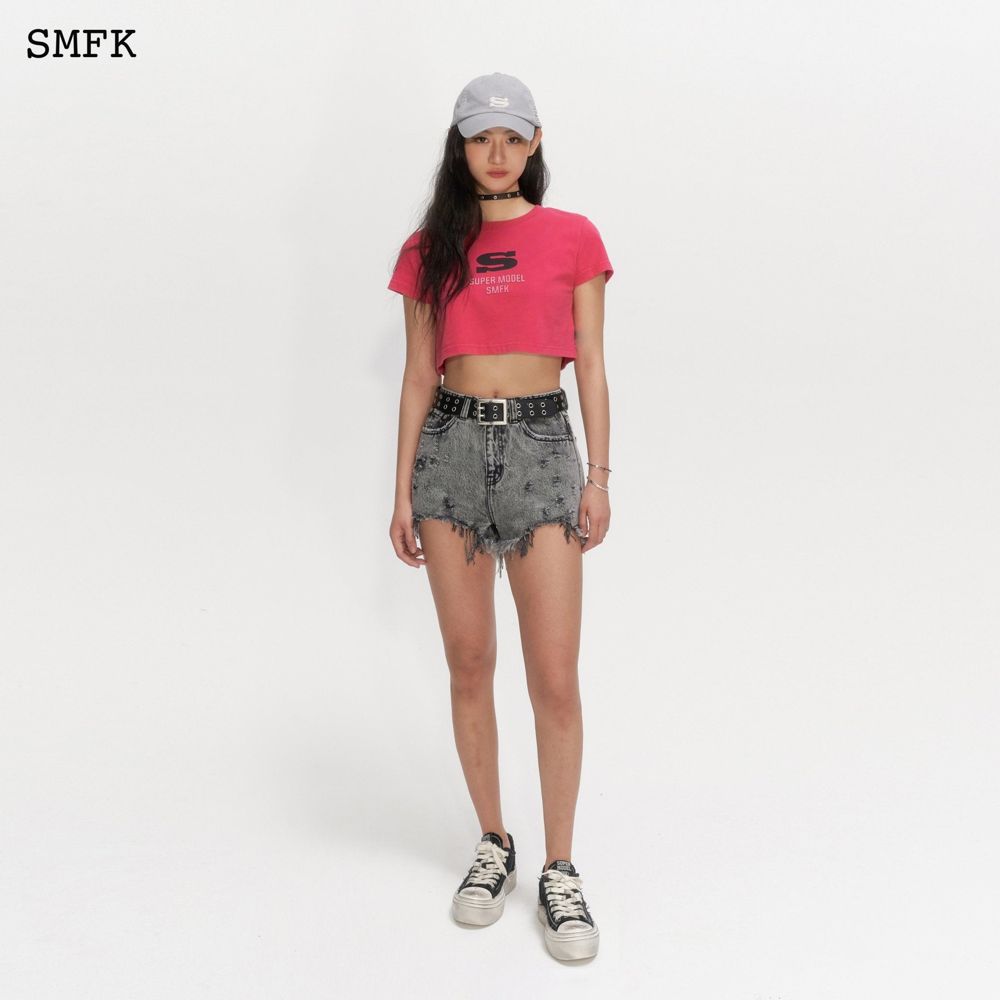 SMFK Model Red Short T-shirt | MADA IN CHINA