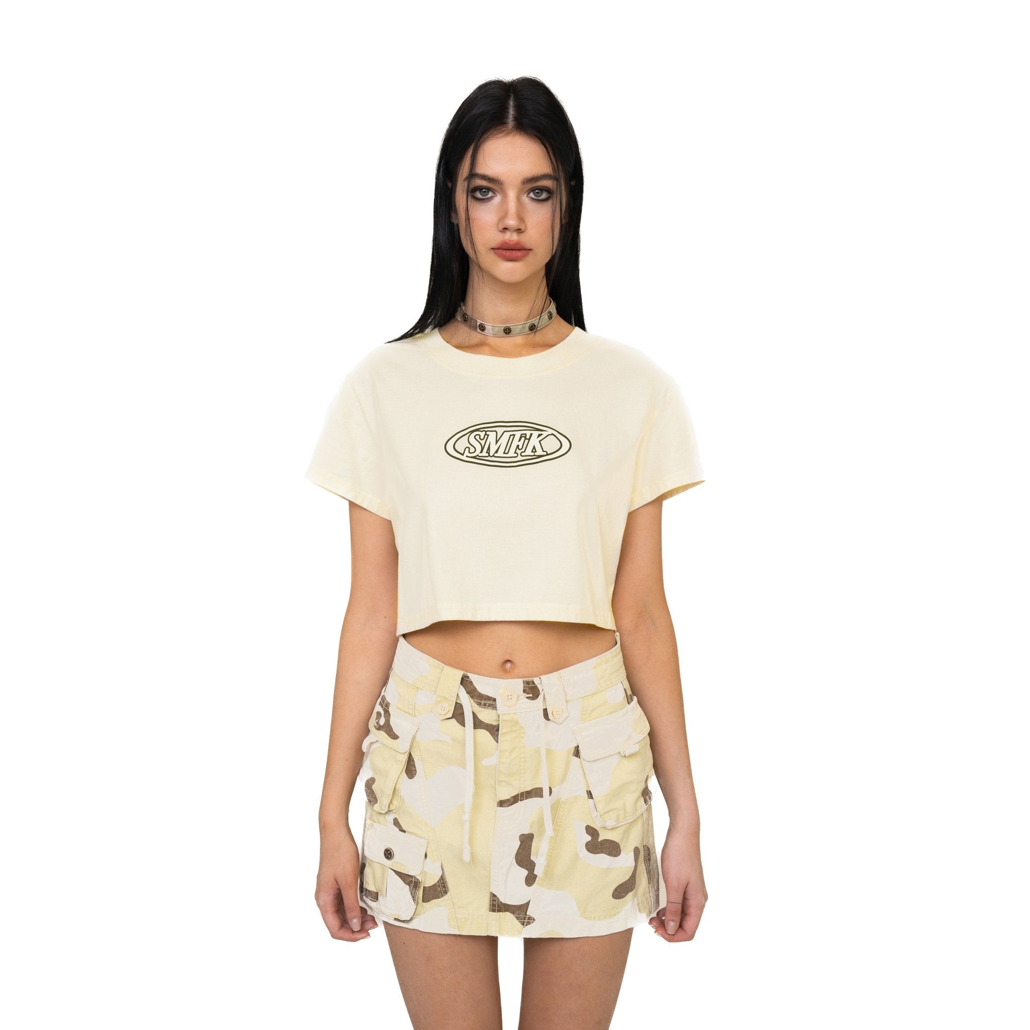 SMFK Model Short Tee In Cream | MADA IN CHINA