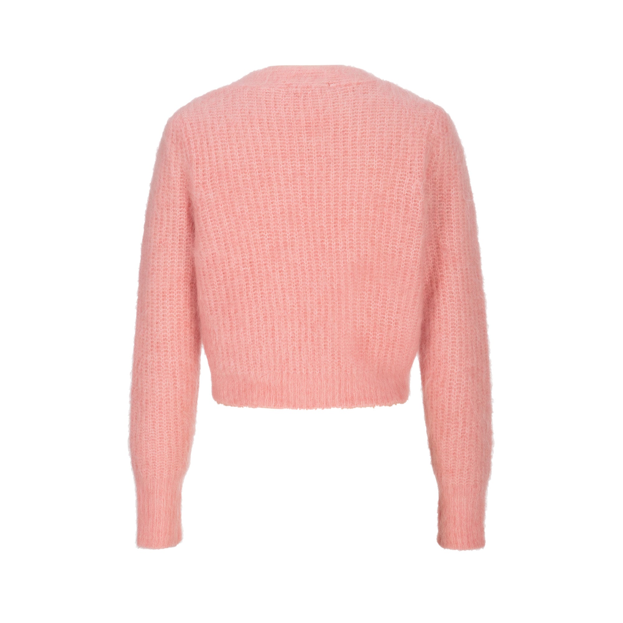 HERLIAN Mohair Pink Signature Cardigan | MADA IN CHINA